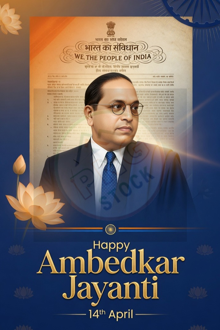 Premium Ambedkar Jayanti Post with Dr Bhimrao Ambedkar Portrait - download (29) cropped