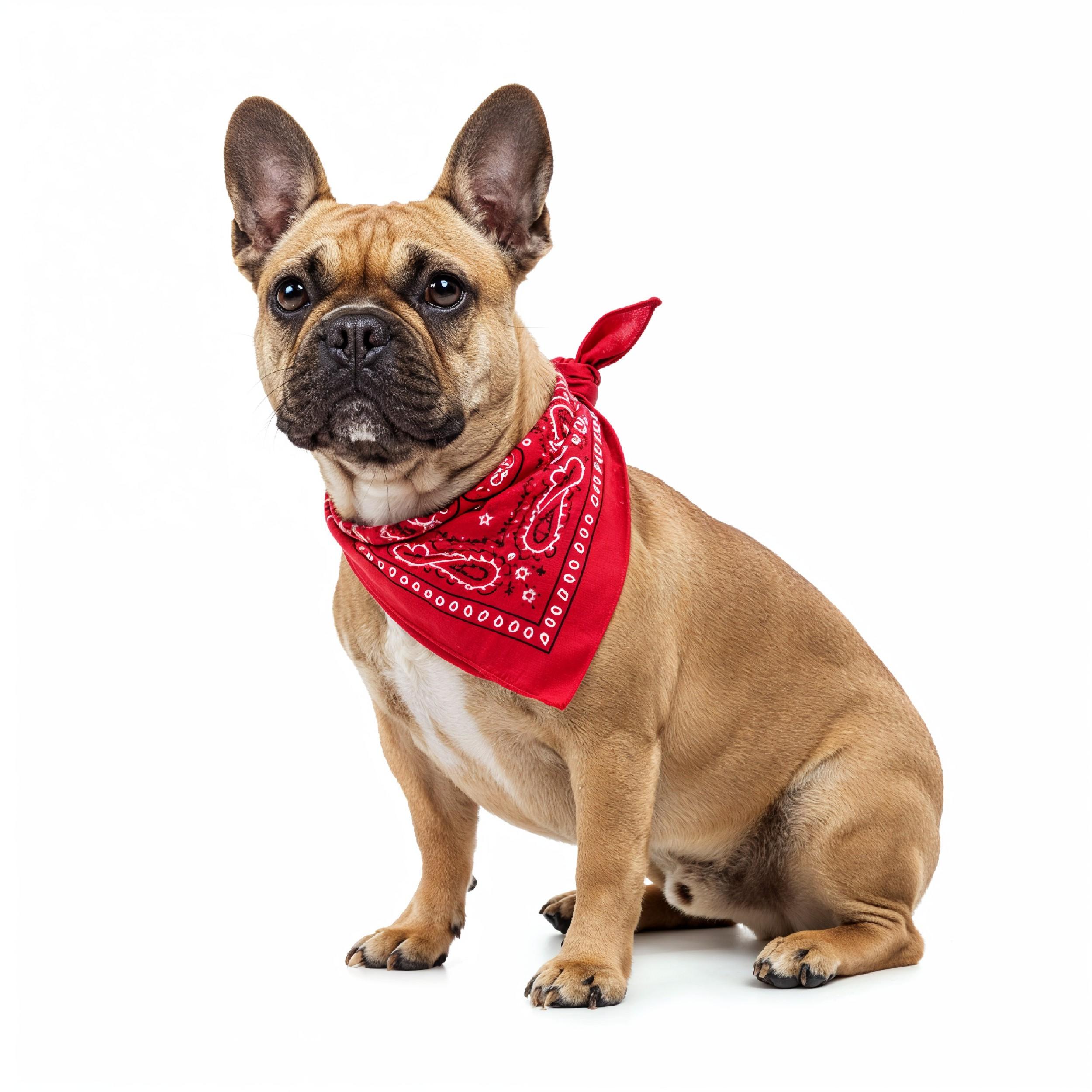 Domestic Dog Isolated on White Background Studio Portrait