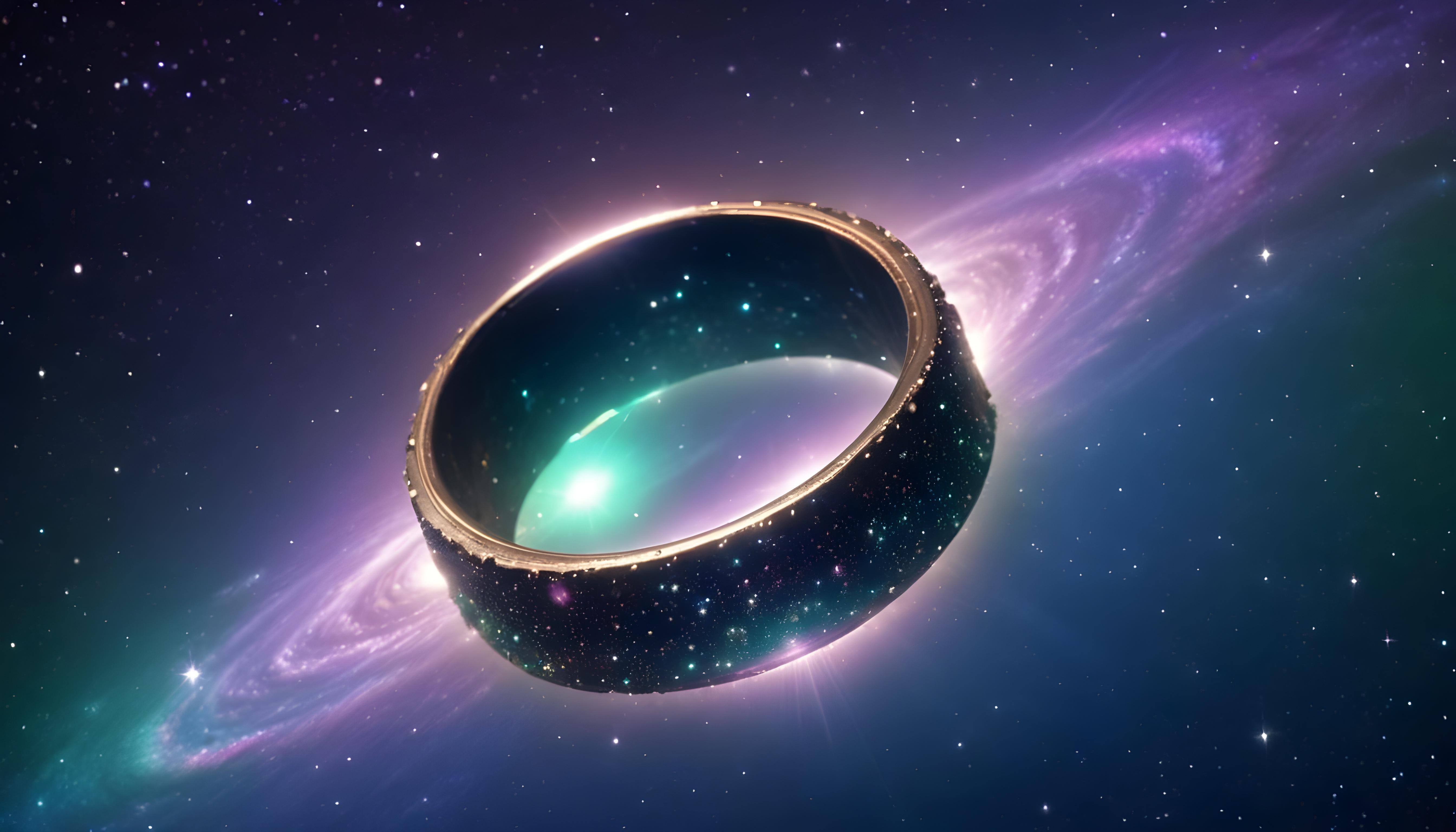 Mesmerizing Spiral Galaxy and Deep Space Nebula Illustration Background