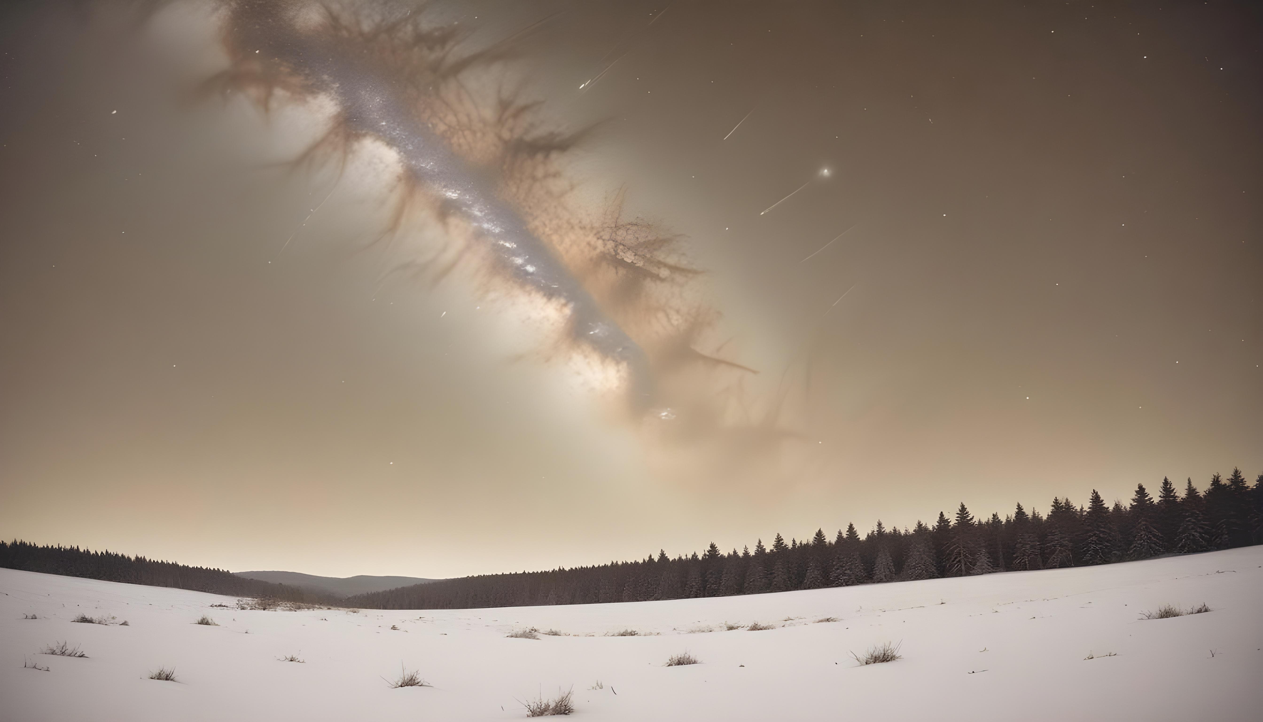 Mesmerizing Spiral Galaxy and Deep Space Nebula Illustration Background