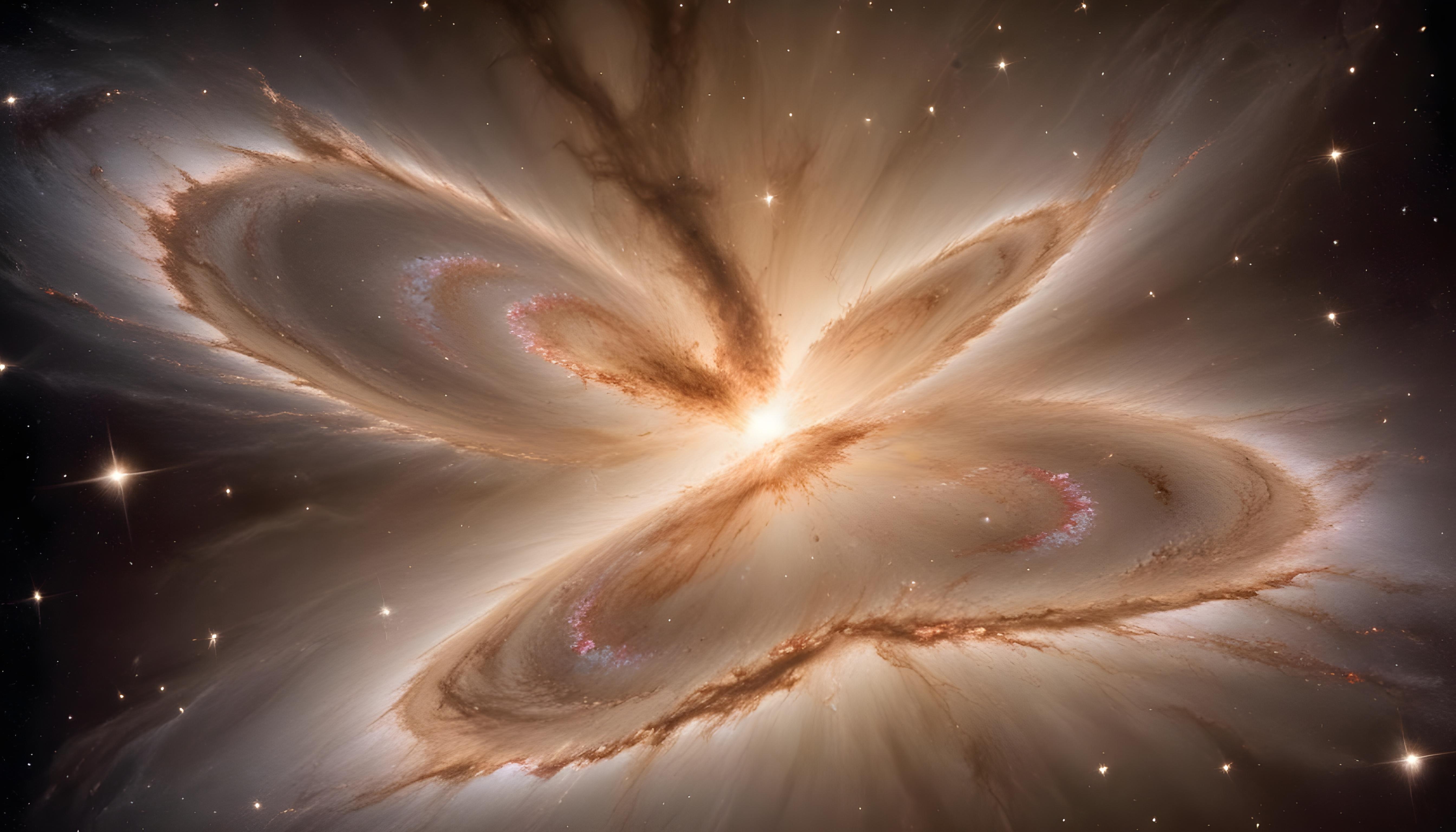 Mesmerizing Spiral Galaxy and Deep Space Nebula Illustration Background