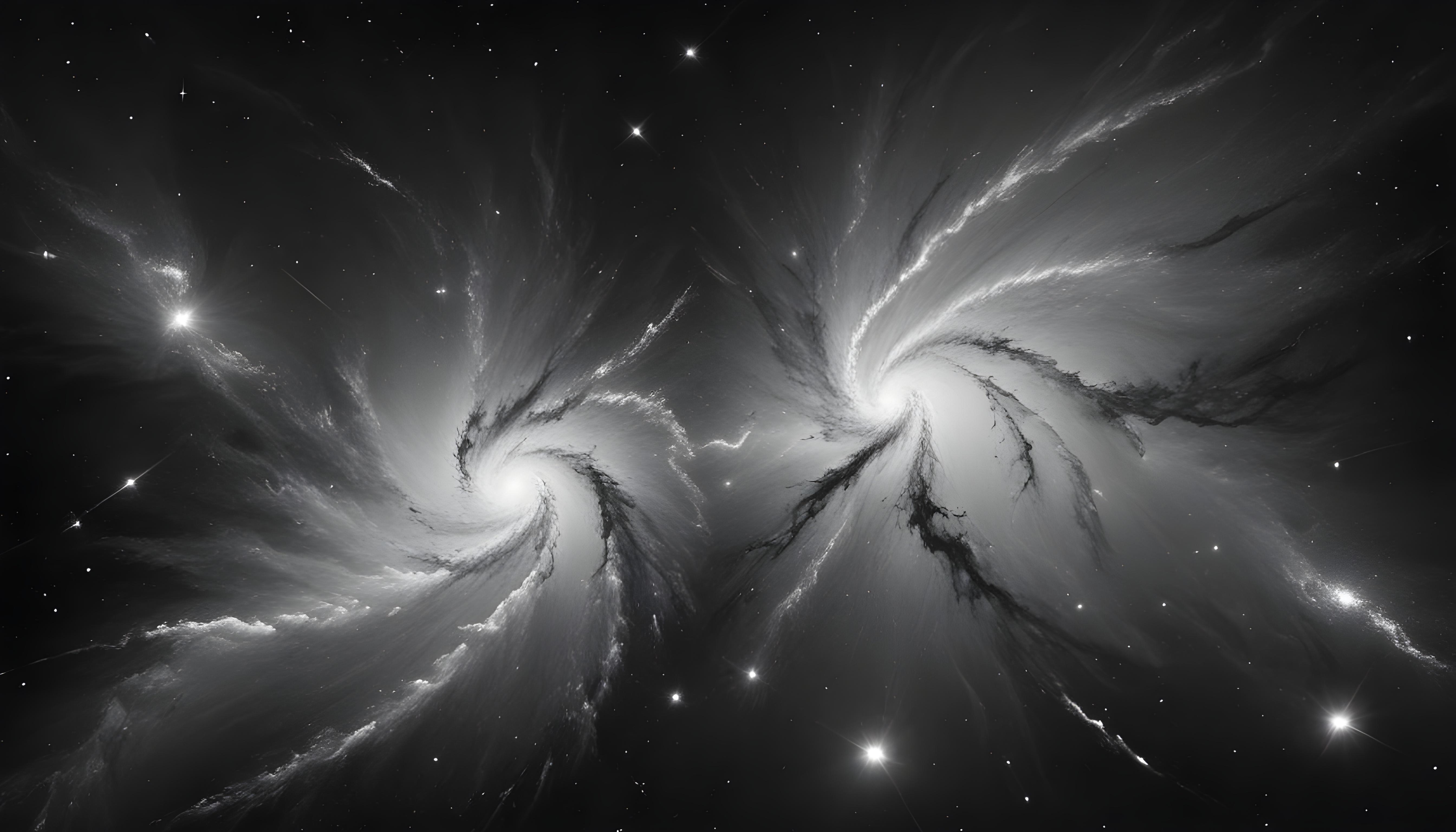 Mesmerizing Spiral Galaxy and Deep Space Nebula Illustration Background