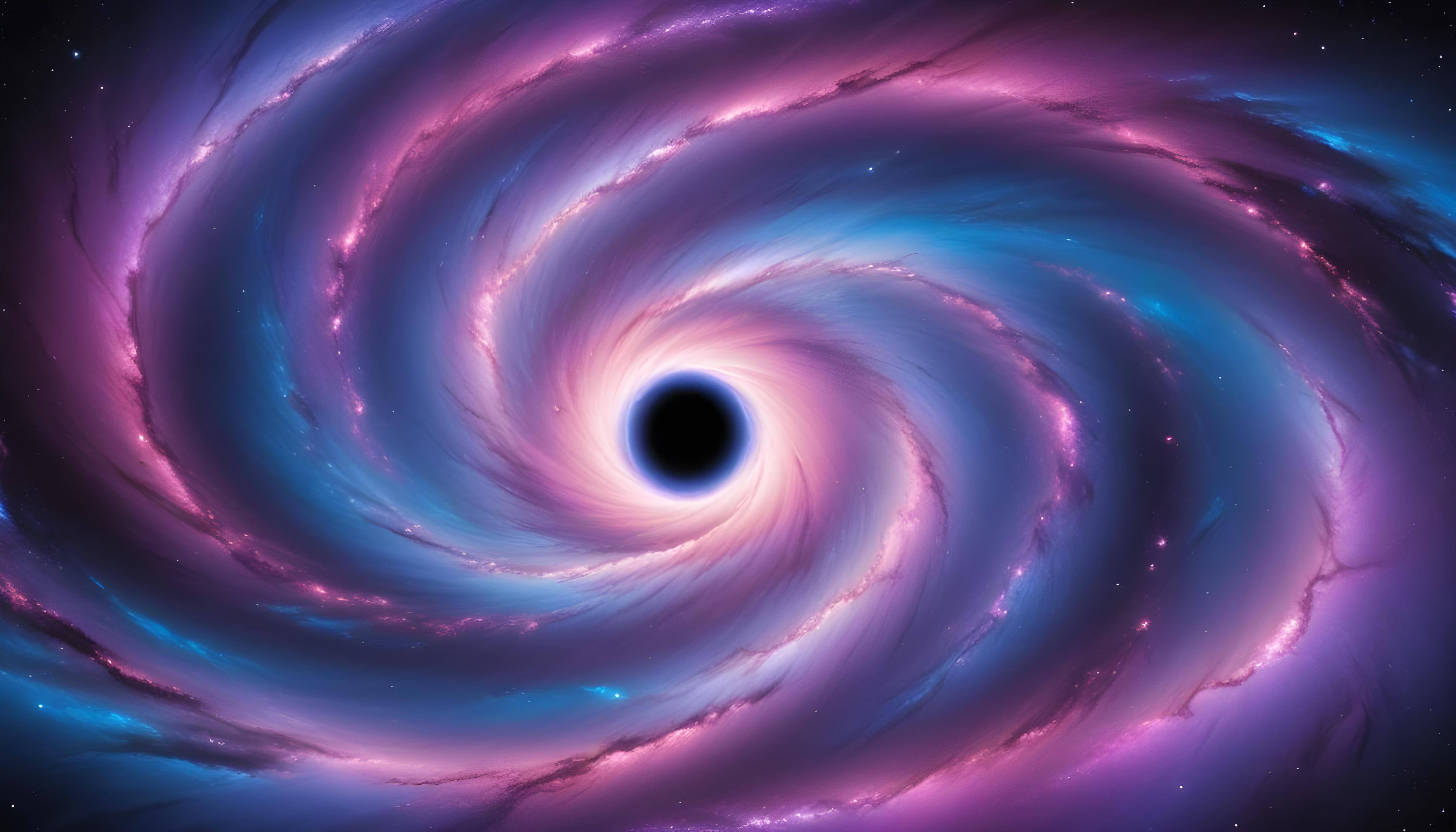 Mesmerizing Spiral Galaxy and Deep Space Nebula Illustration Background