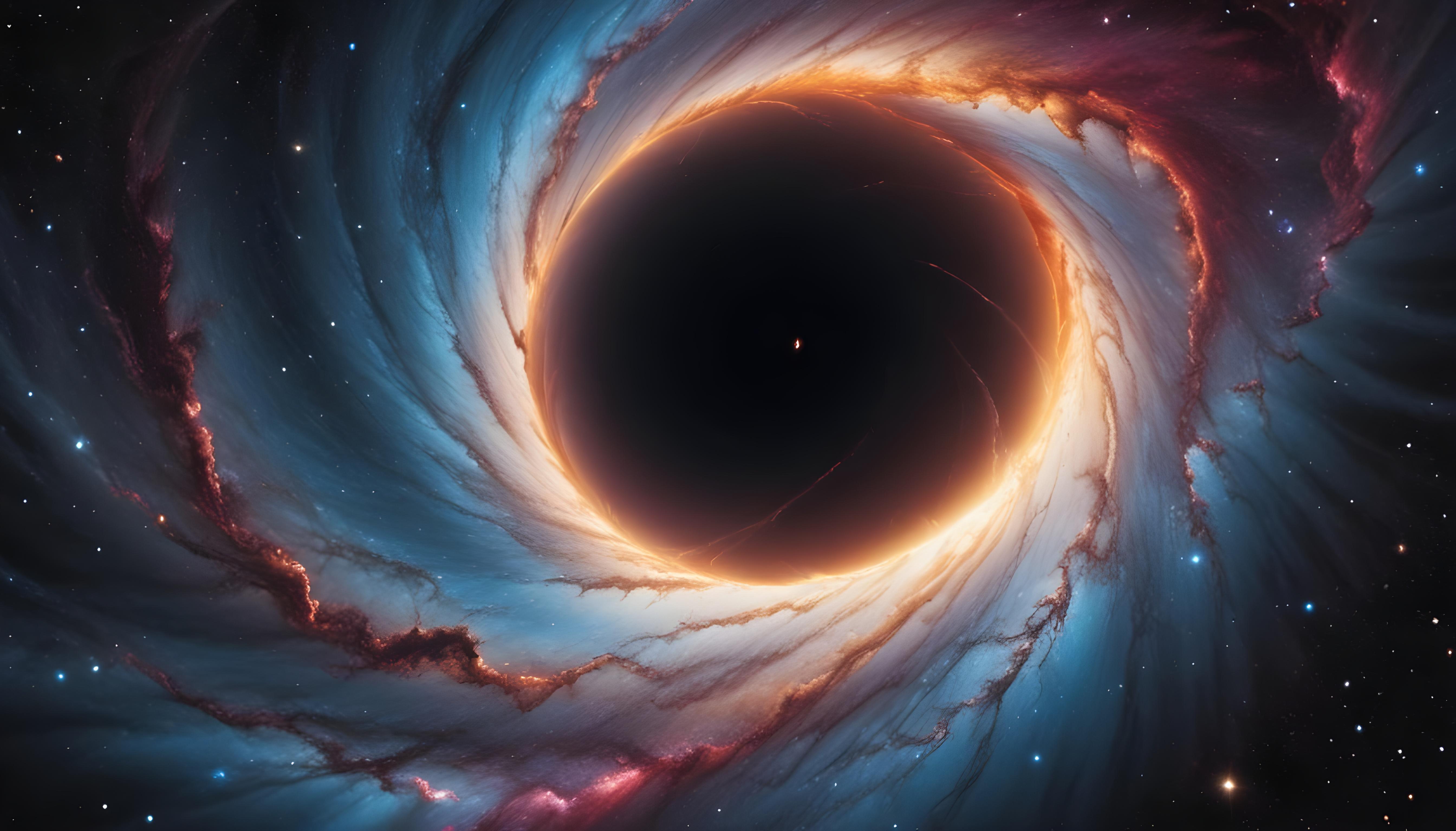 Mesmerizing Spiral Galaxy and Deep Space Nebula Illustration Background