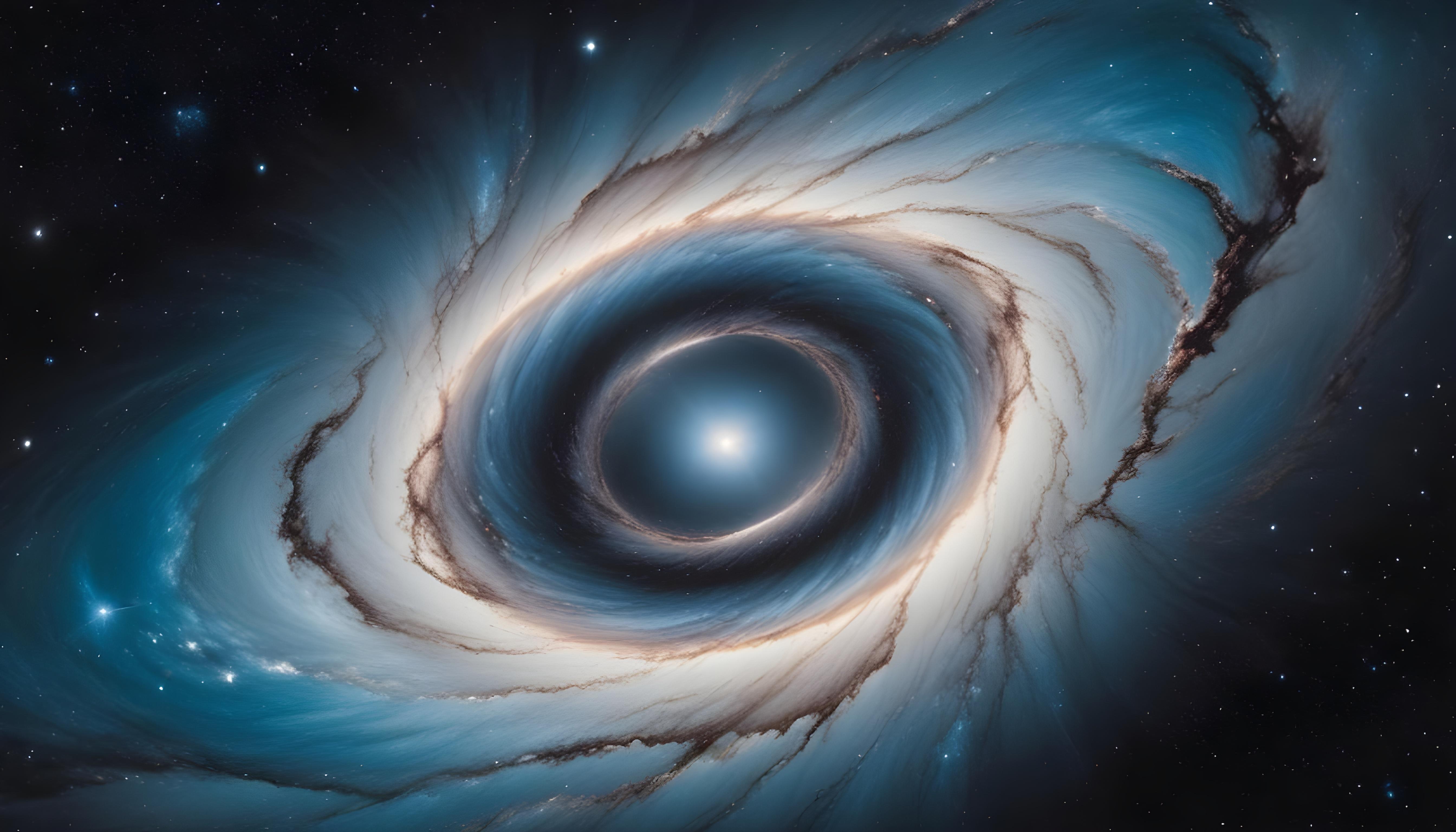 Mesmerizing Spiral Galaxy and Deep Space Nebula Illustration Background
