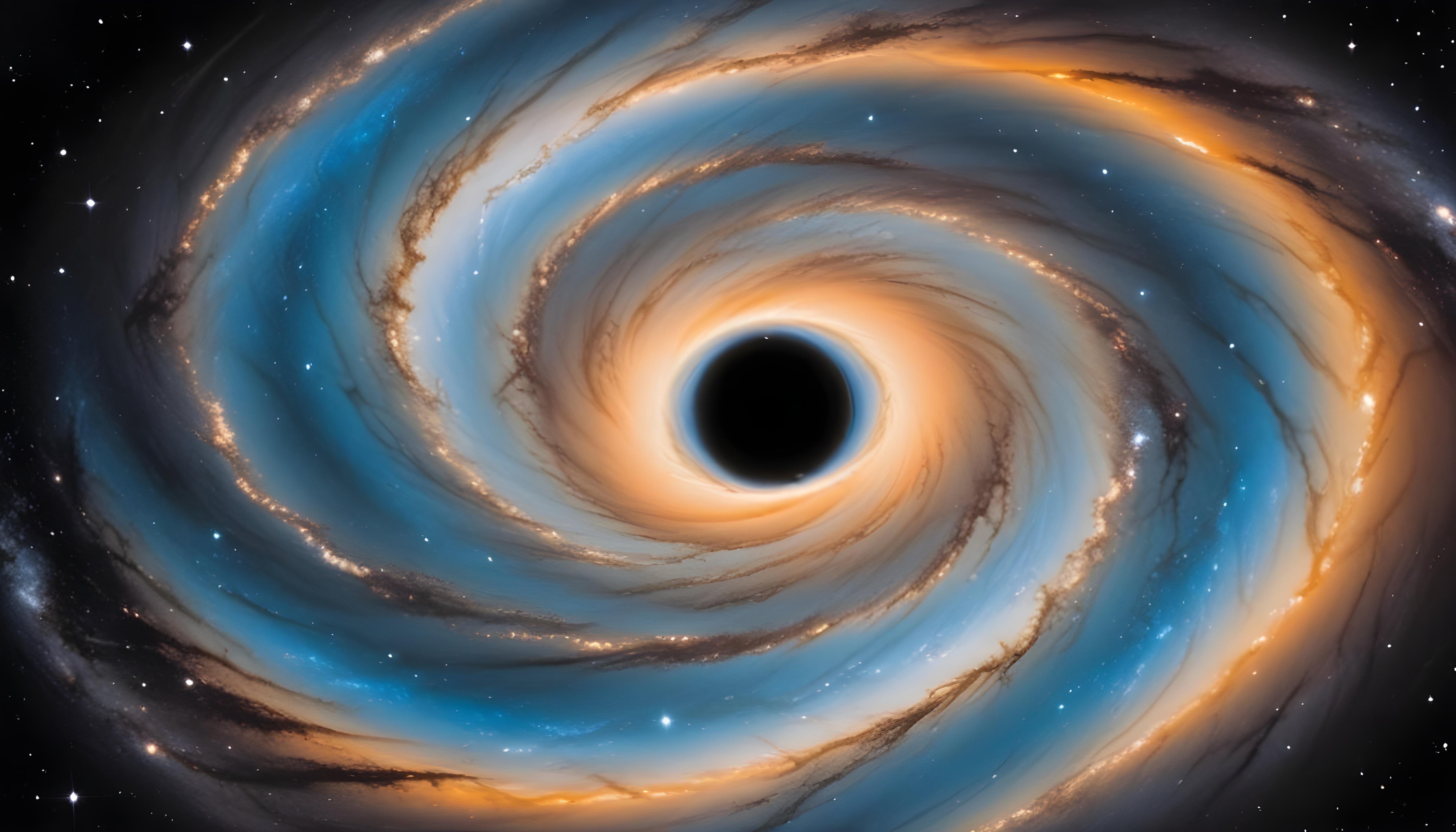 Mesmerizing Spiral Galaxy and Deep Space Nebula Illustration Background