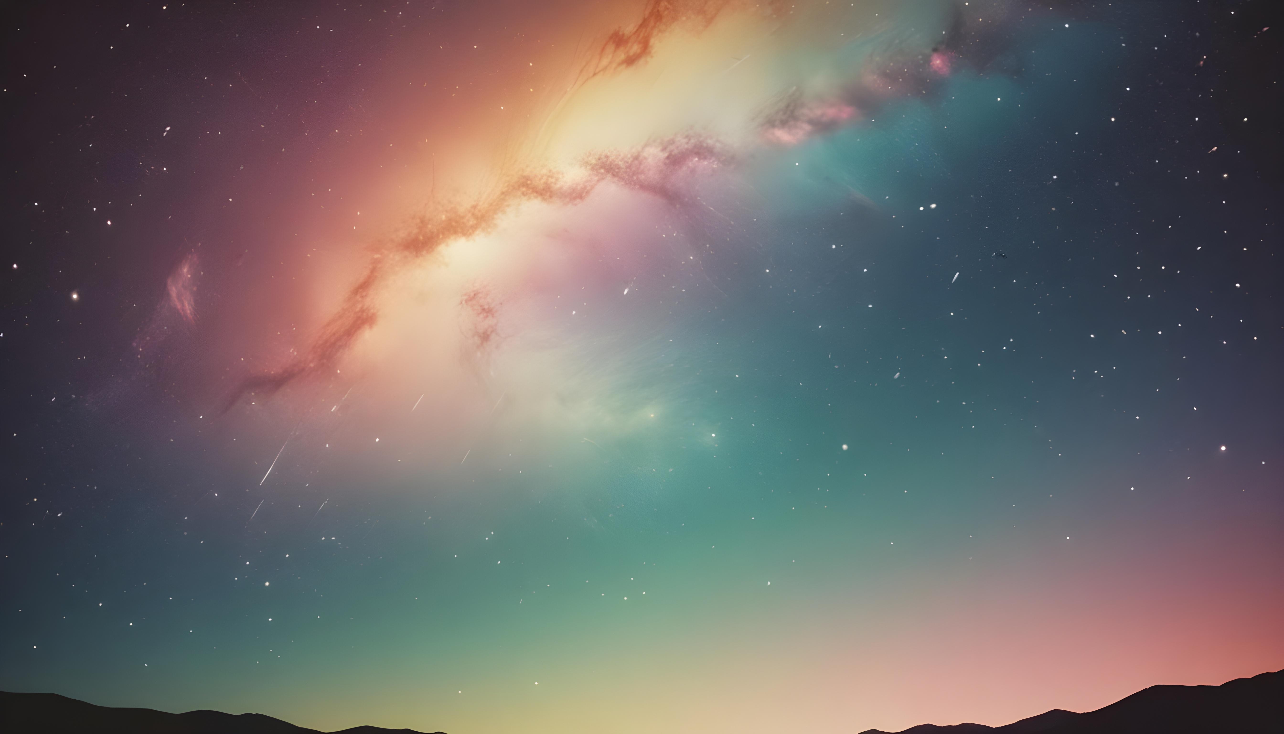 Mesmerizing Spiral Galaxy and Deep Space Nebula Illustration Background