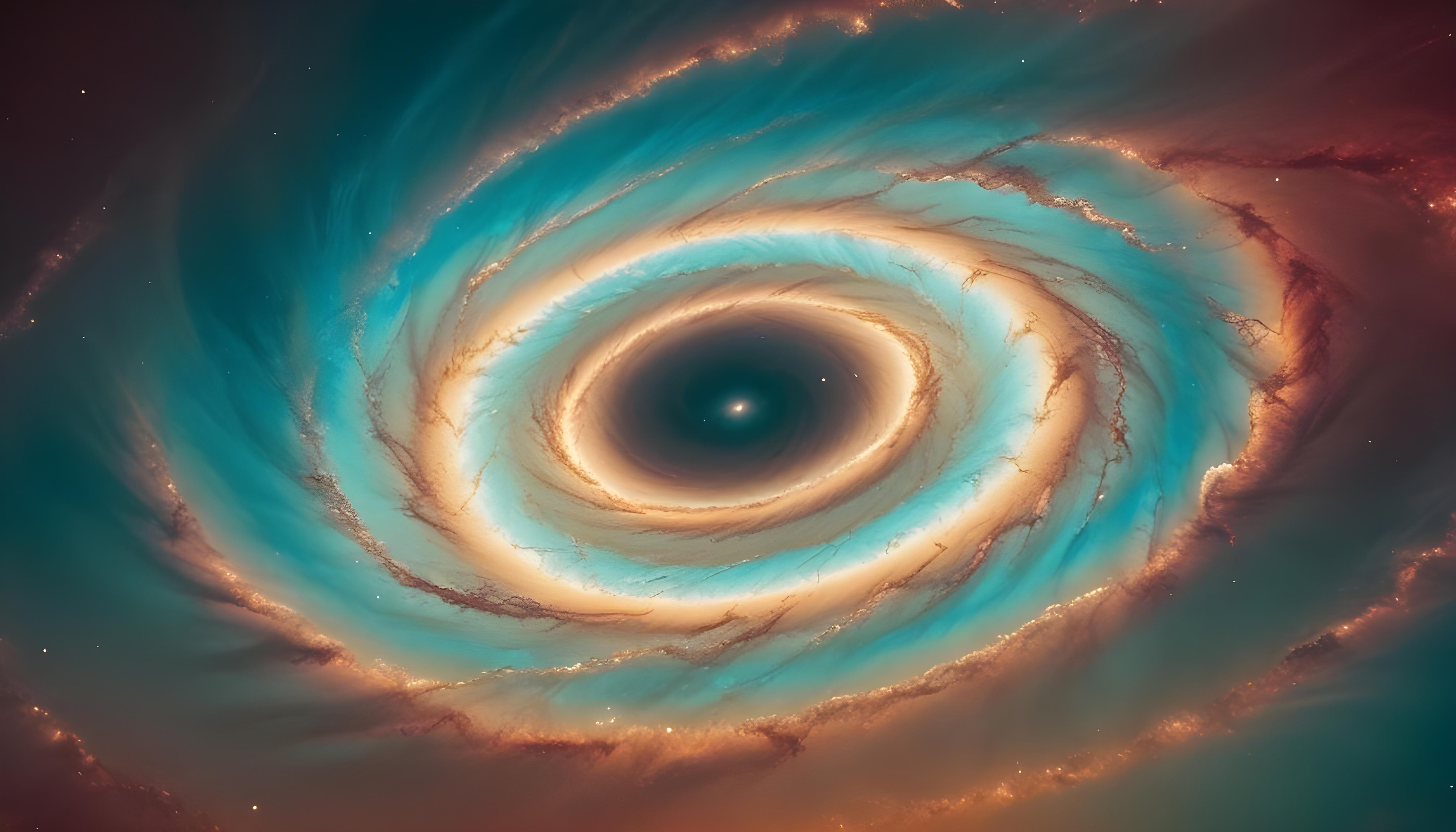 Mesmerizing Spiral Galaxy and Deep Space Nebula Illustration Background