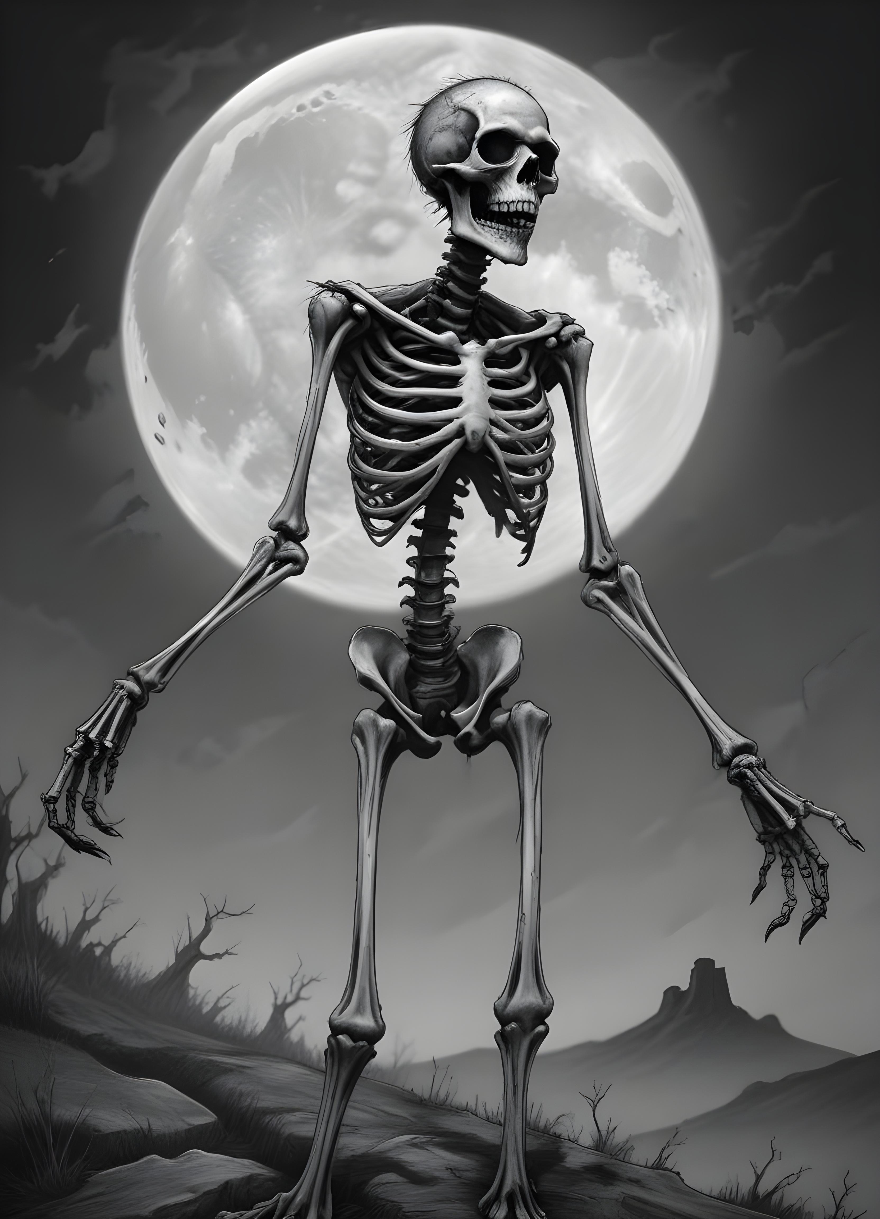 Detailed Zombie and Undead Horror Character Sketch Illustration Artwork