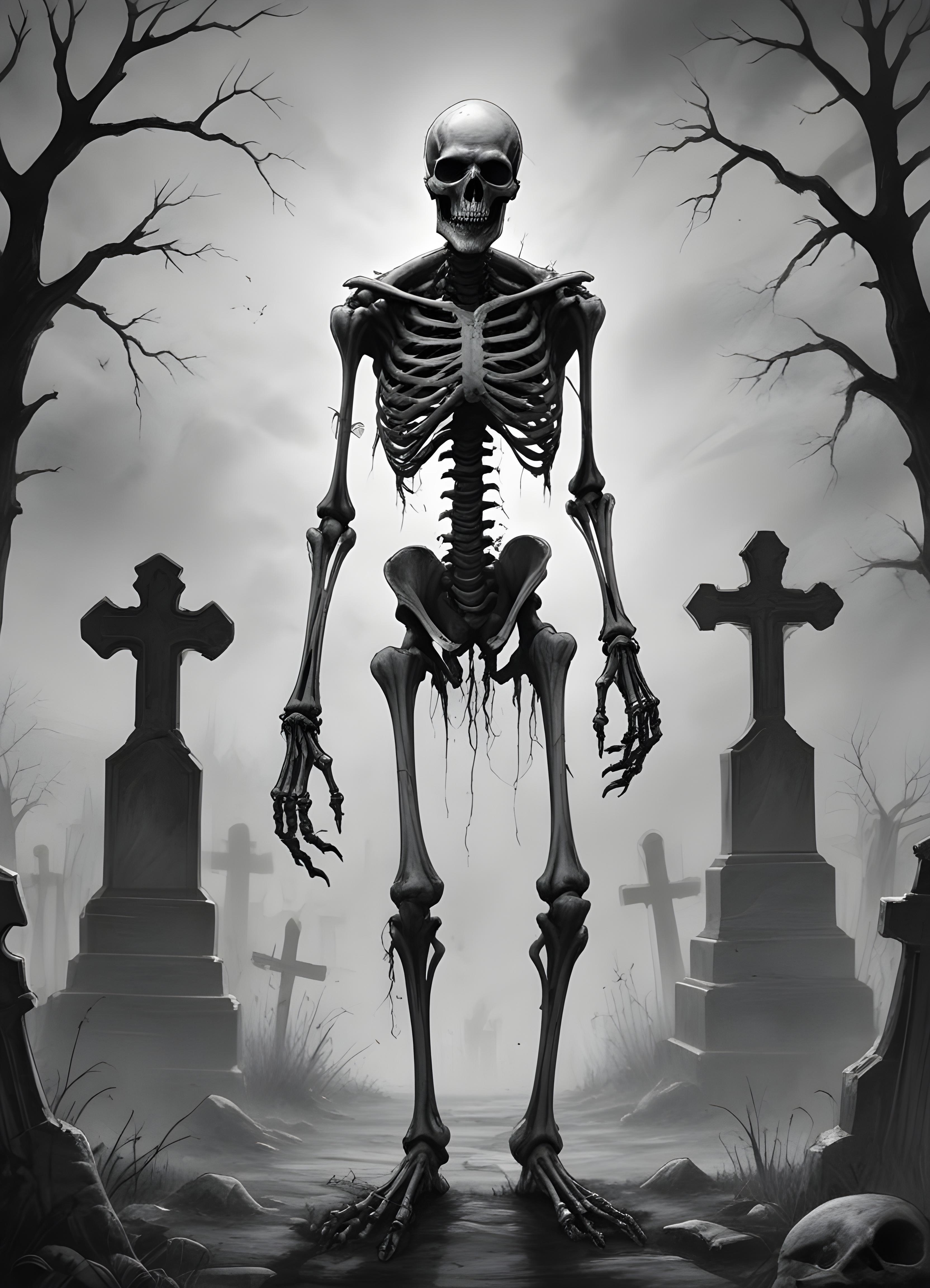 Detailed Zombie and Undead Horror Character Sketch Illustration Artwork