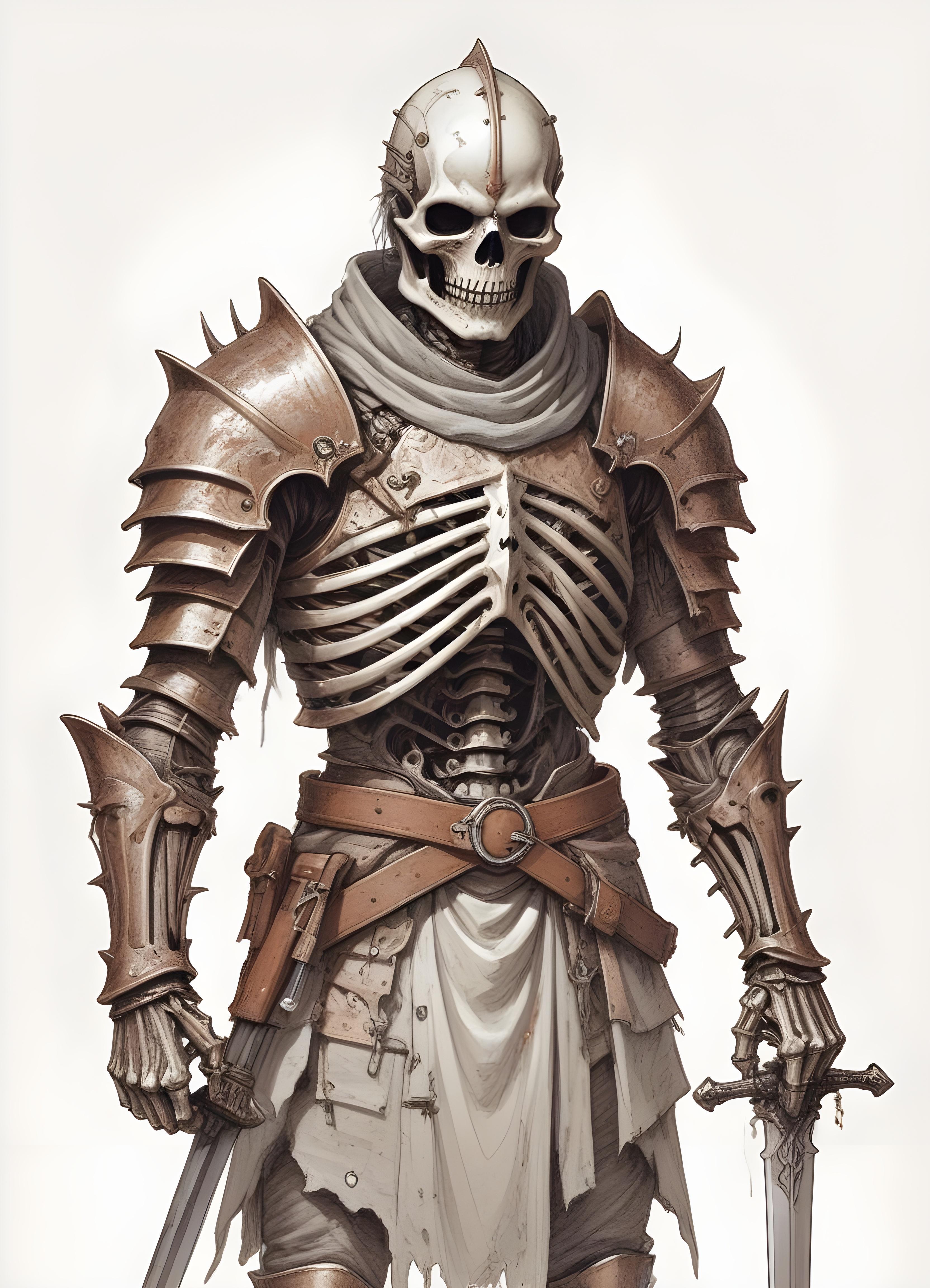 Detailed Zombie and Undead Horror Character Sketch Illustration Artwork