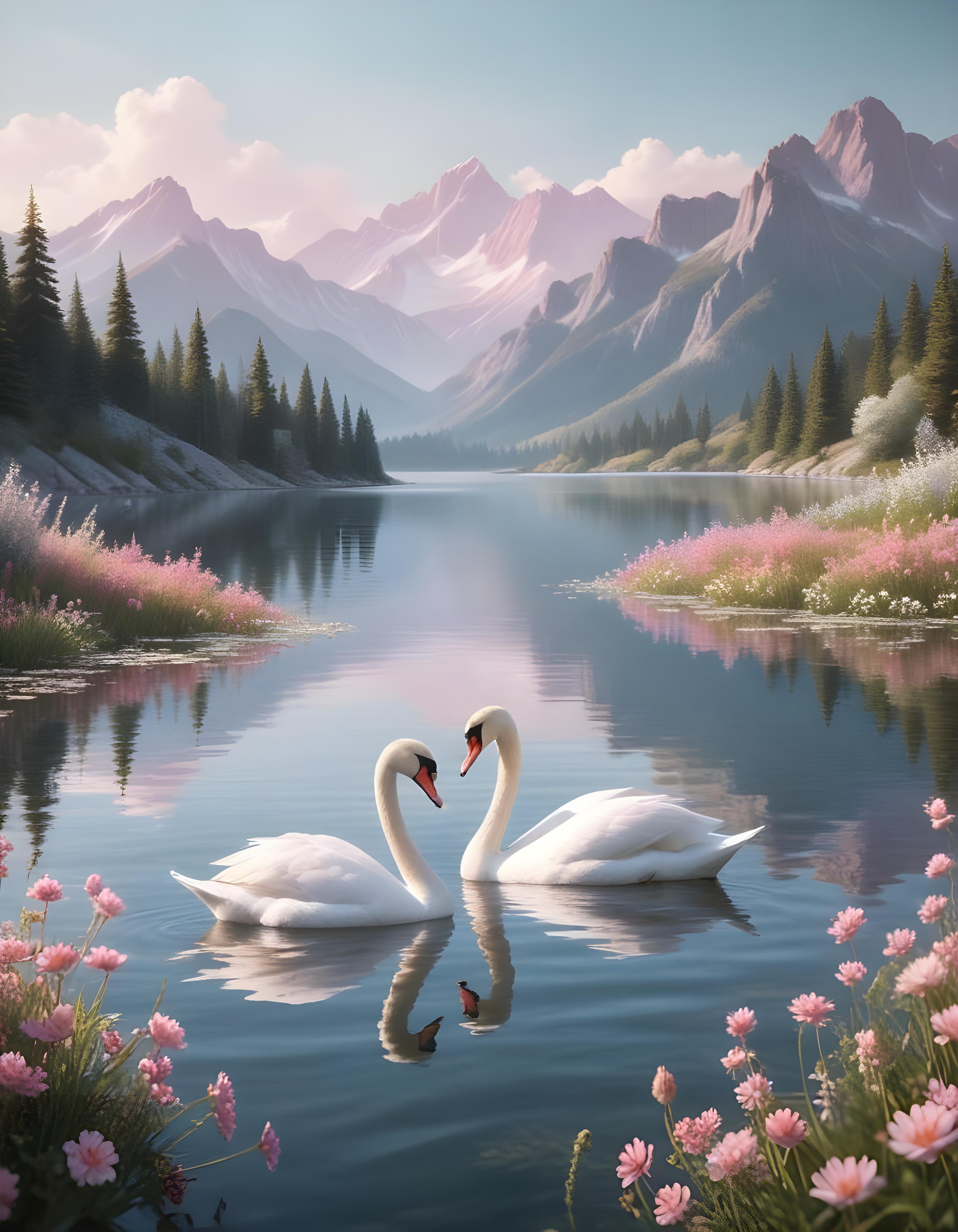 Romantic Couple Walking Together in Nature at Sunset and Moonlight Background