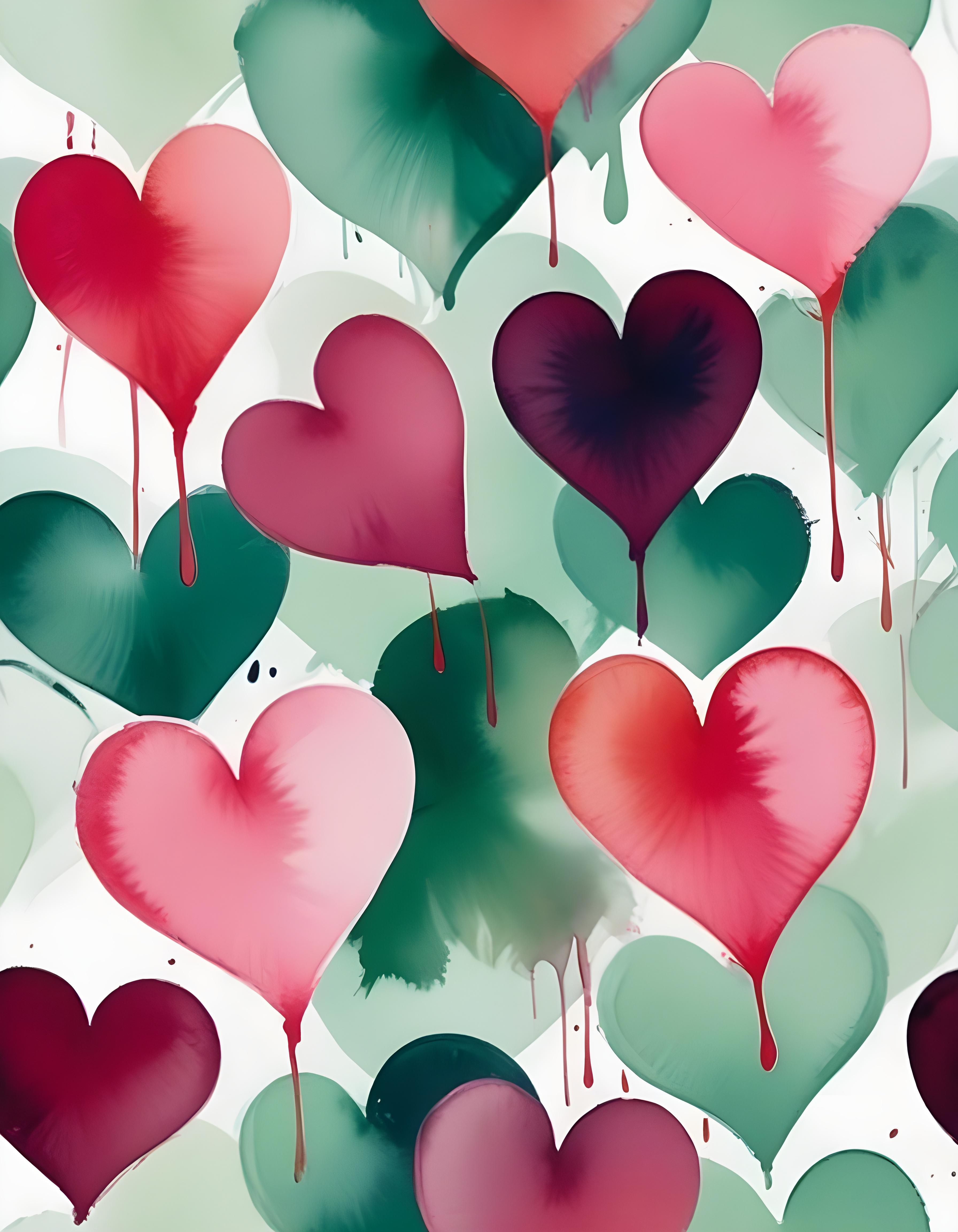 Romantic Heart Background with Love Theme and Valentine Day Design