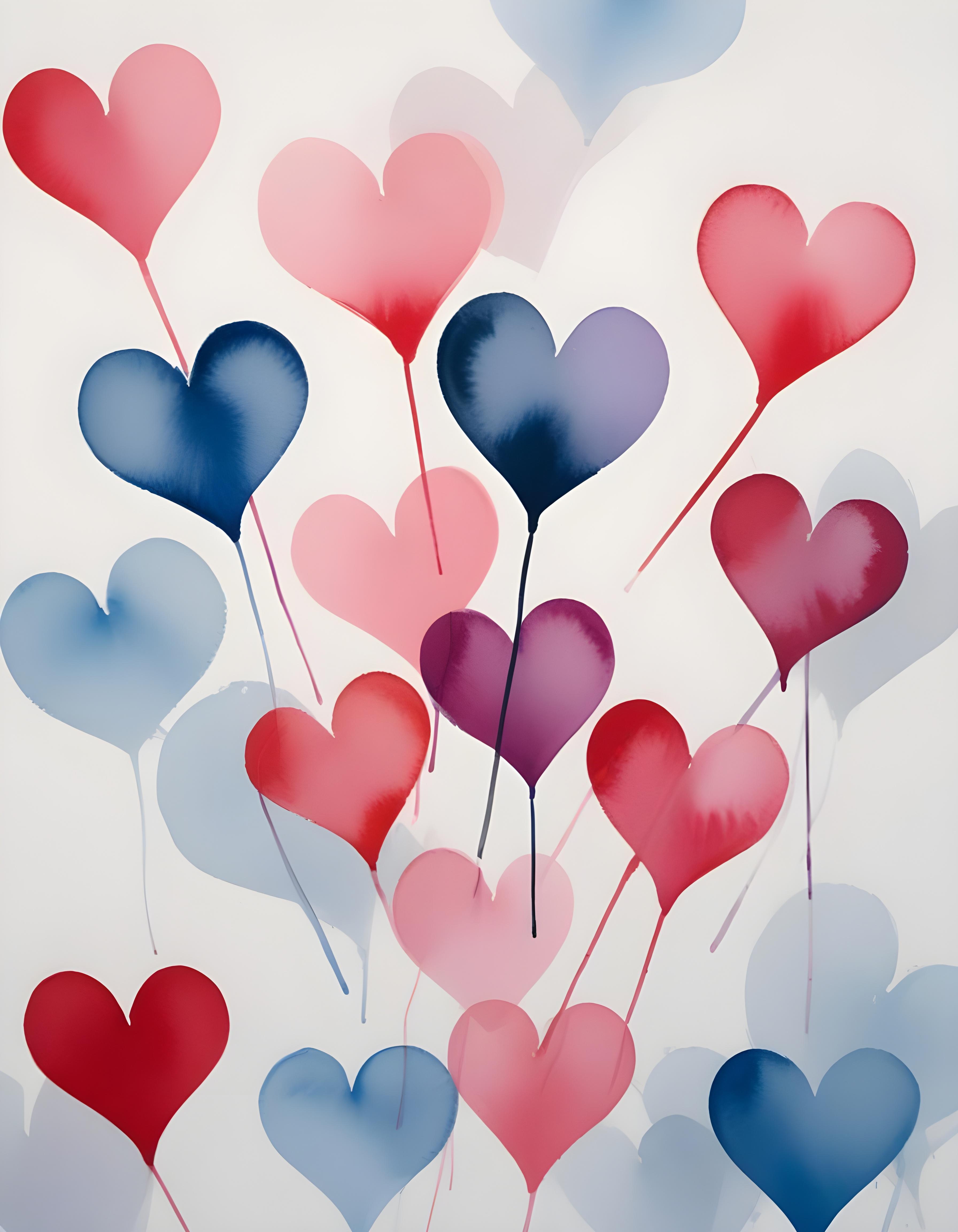 Romantic Heart Background with Love Theme and Valentine Day Design