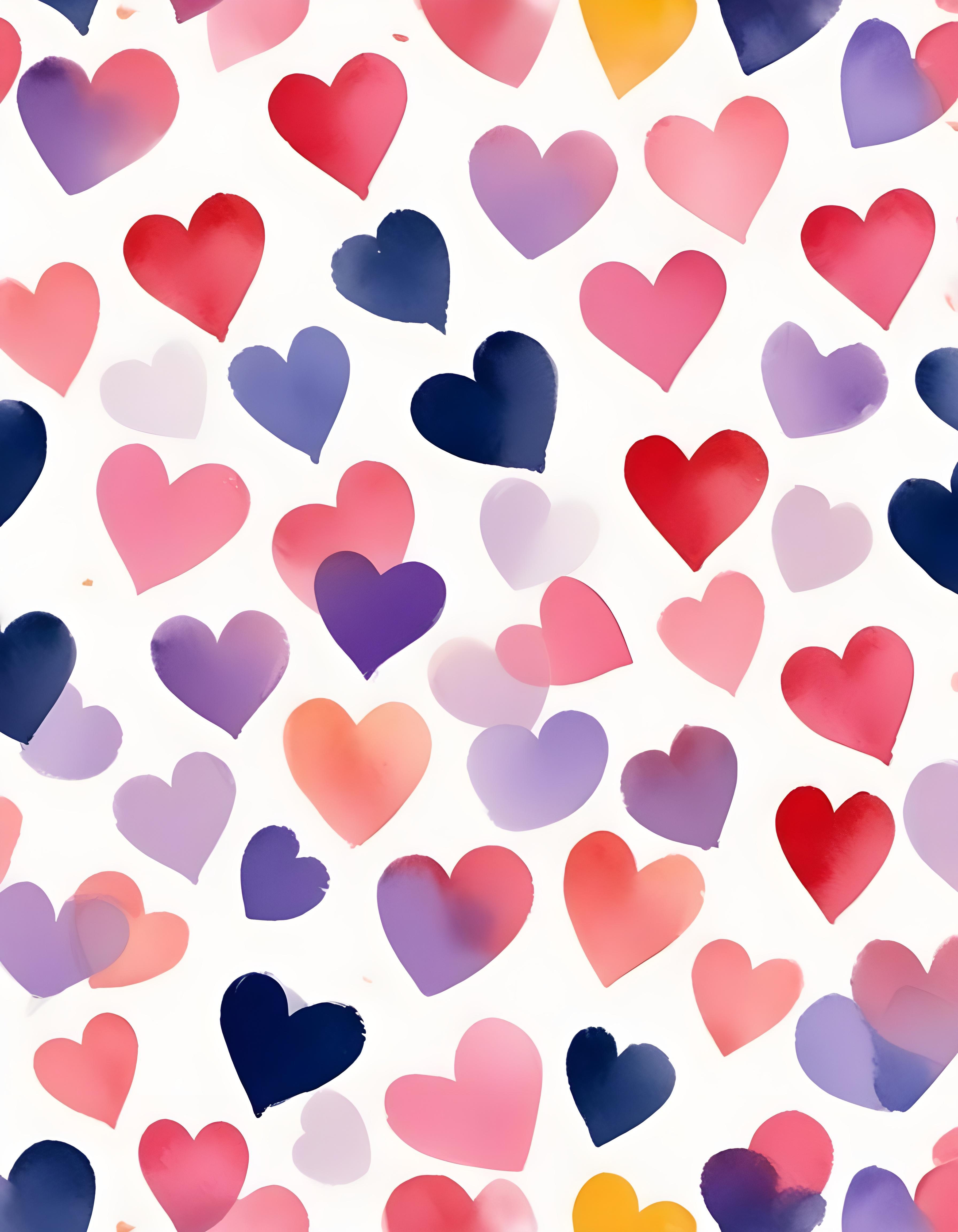 Romantic Heart Background with Love Theme and Valentine Day Design