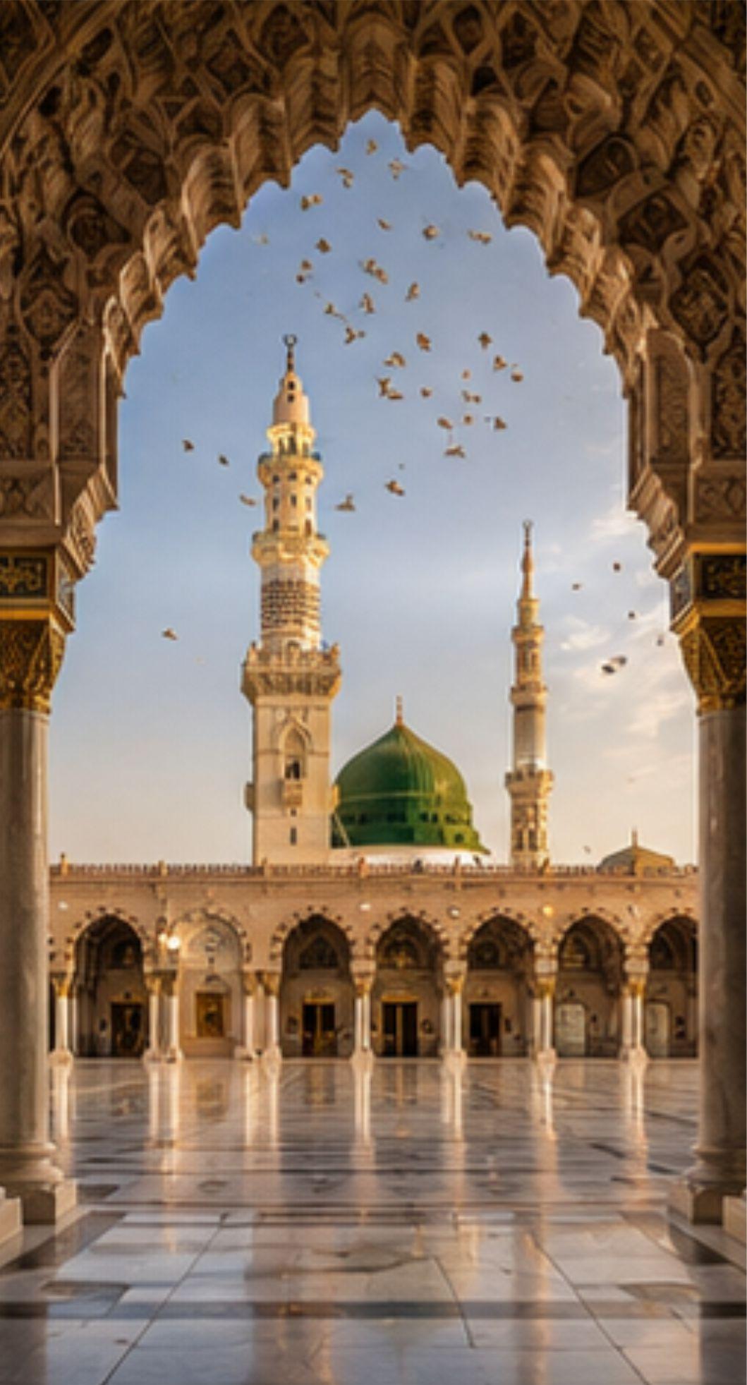 Al Masjid an Nabawi Madina Mosque Islamic Architecture, Free Imaeg Sacred Landmark Photography