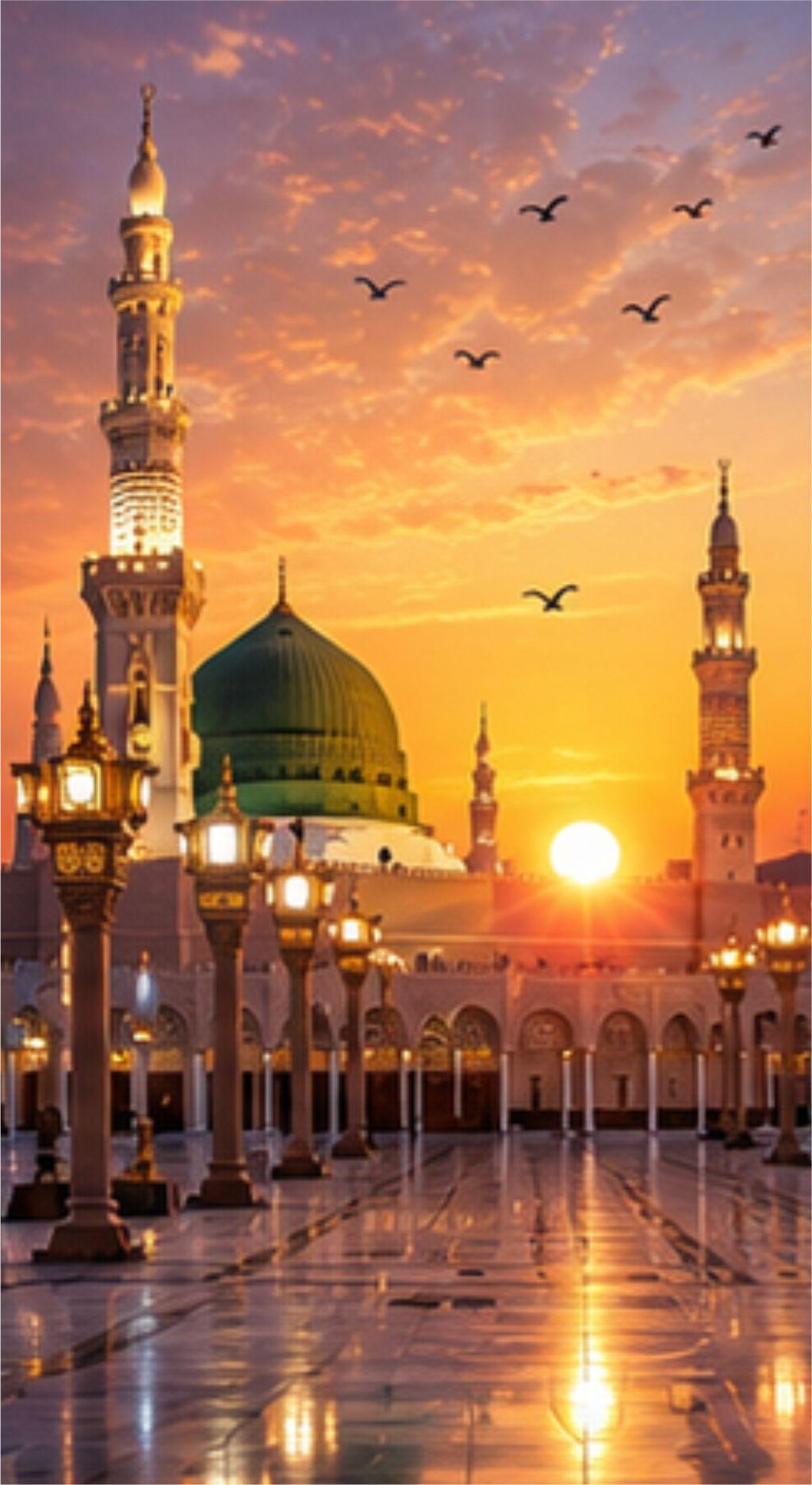 Al Masjid an Nabawi Madina Mosque Islamic Architecture, Free Imaeg Sacred Landmark Photography