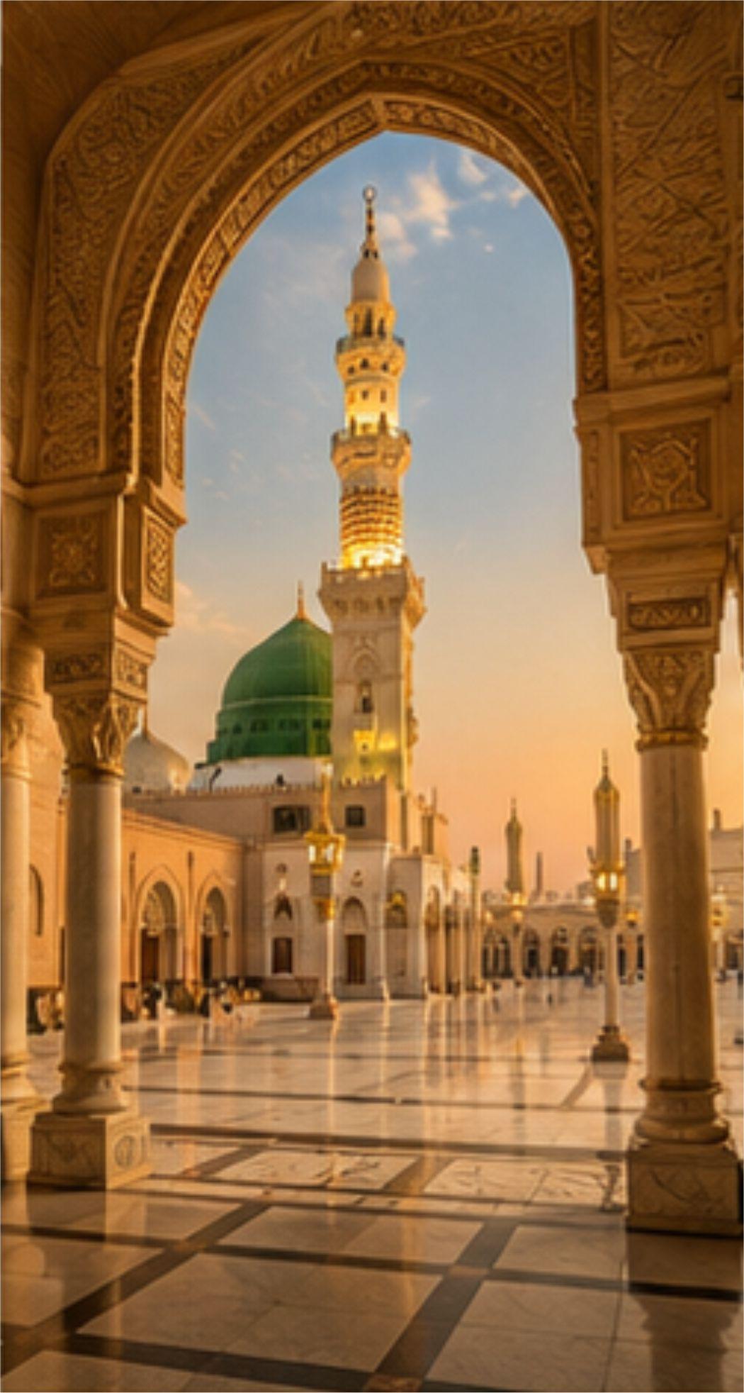 Al Masjid an Nabawi Madina Mosque Islamic Architecture, Free Imaeg Sacred Landmark Photography