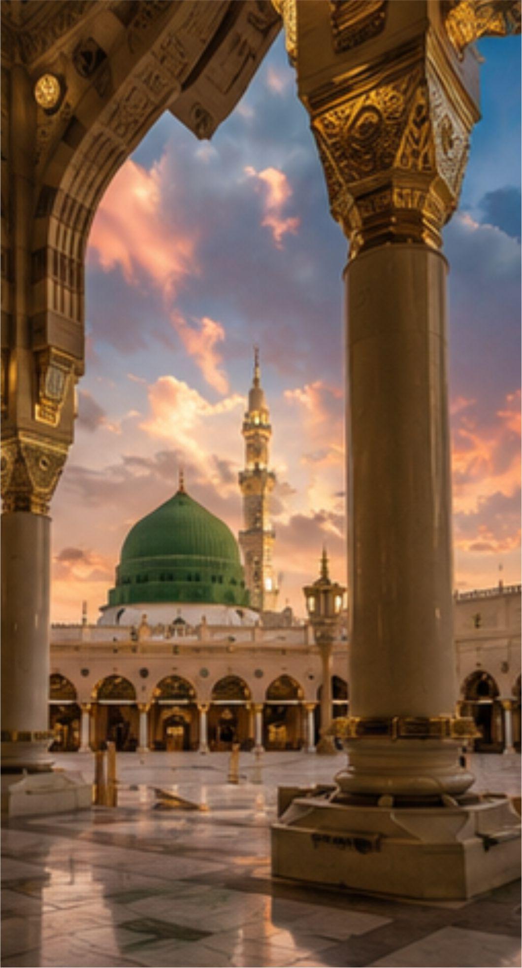 Al Masjid an Nabawi Madina Mosque Islamic Architecture, Free Imaeg Sacred Landmark Photography