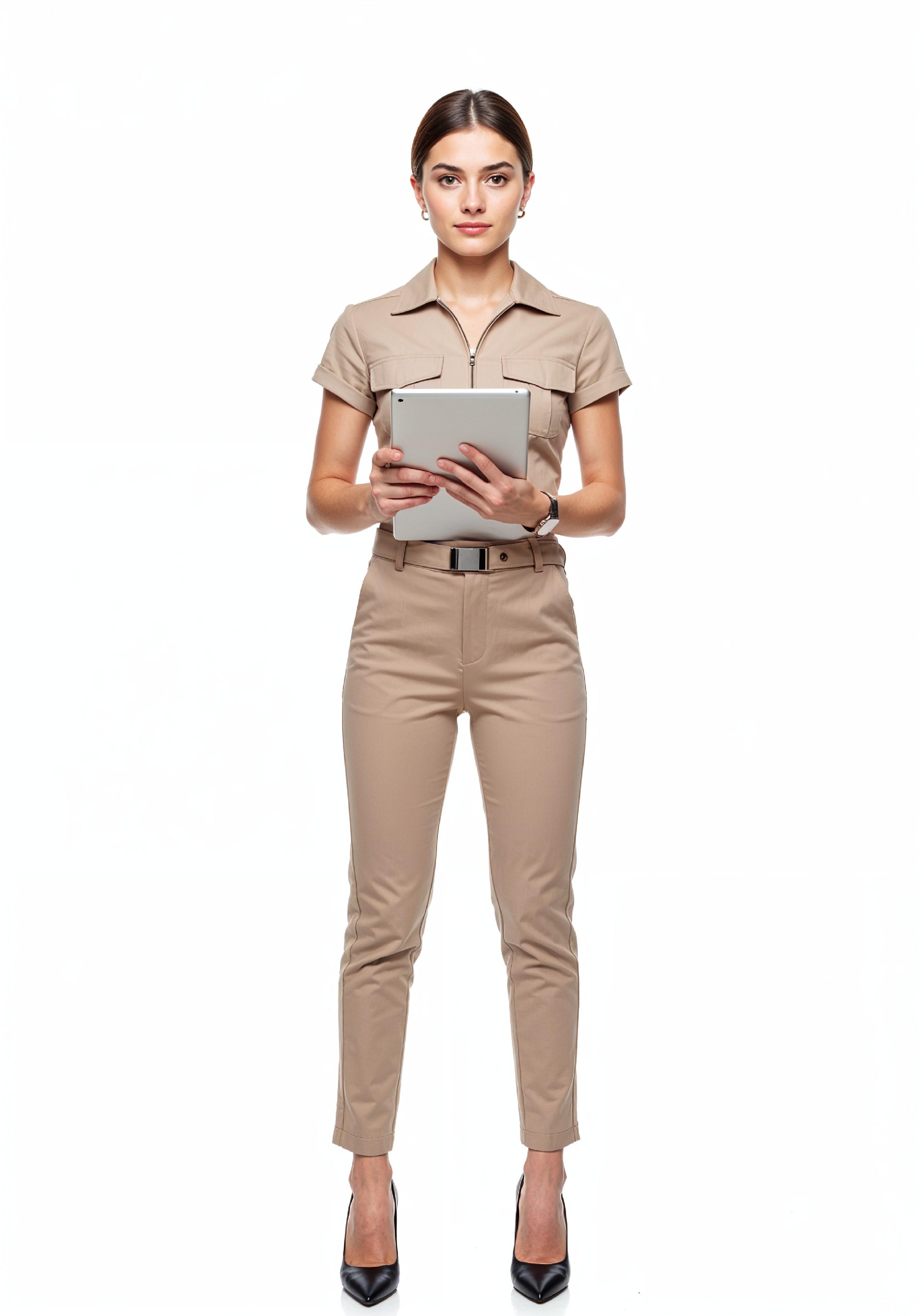 Beautiful Young Businesswoman in Professional Office Attire