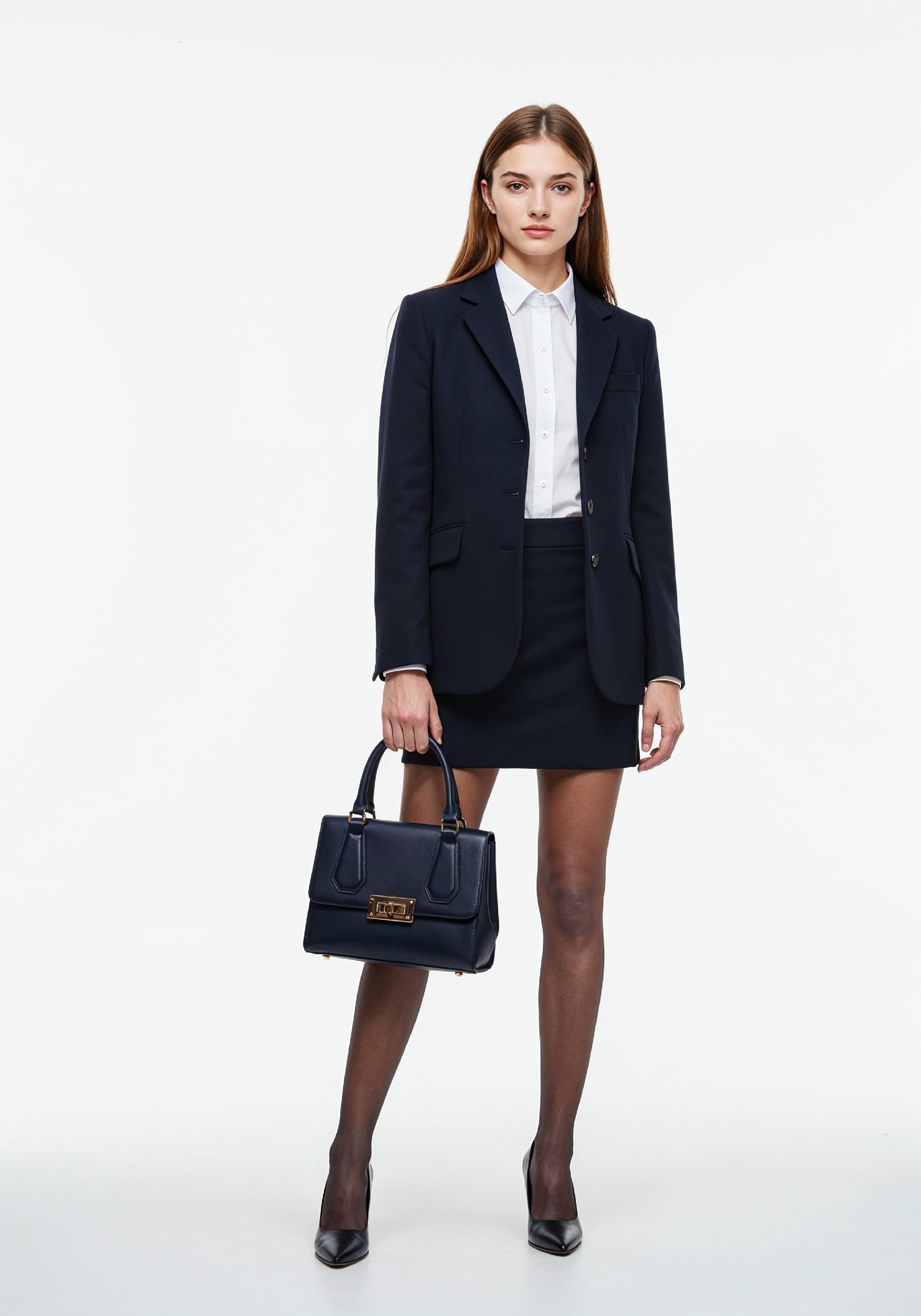 Beautiful Young Businesswoman in Professional Office Attire