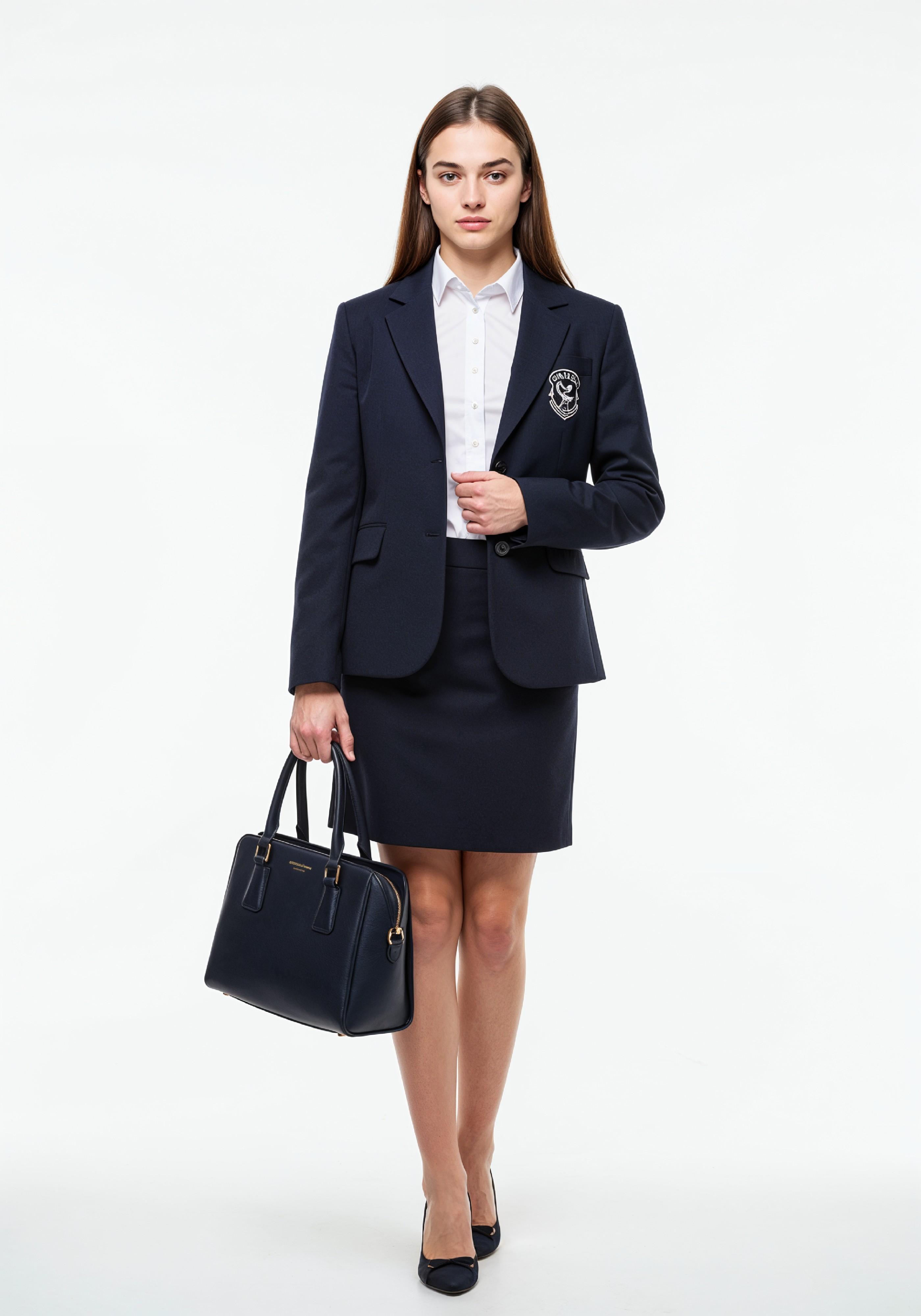 Beautiful Young Businesswoman in Professional Office Attire