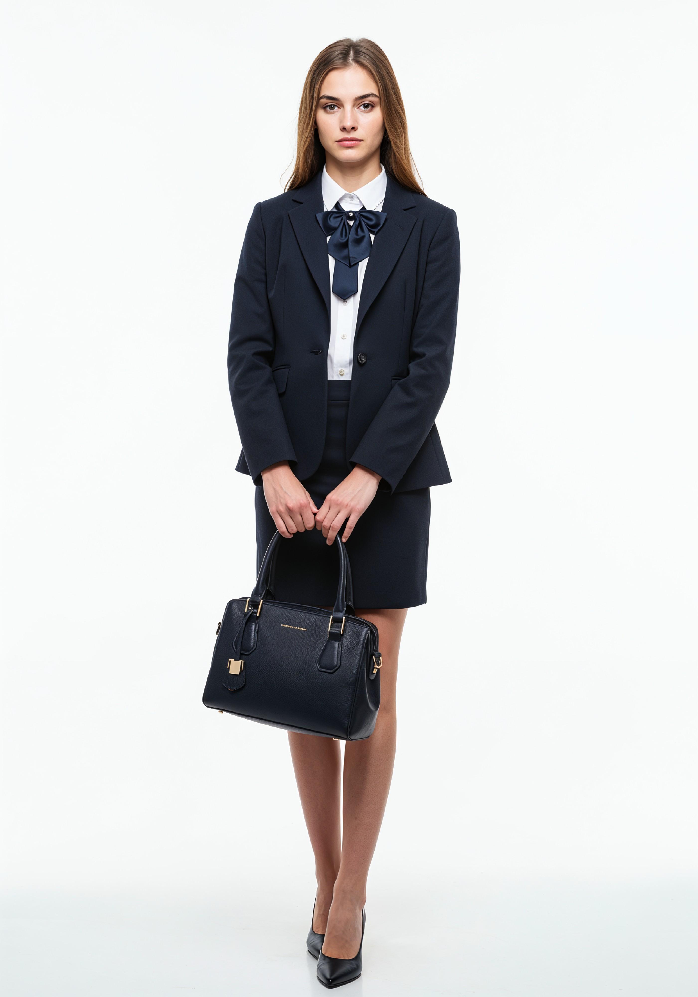Beautiful Young Businesswoman in Professional Office Attire