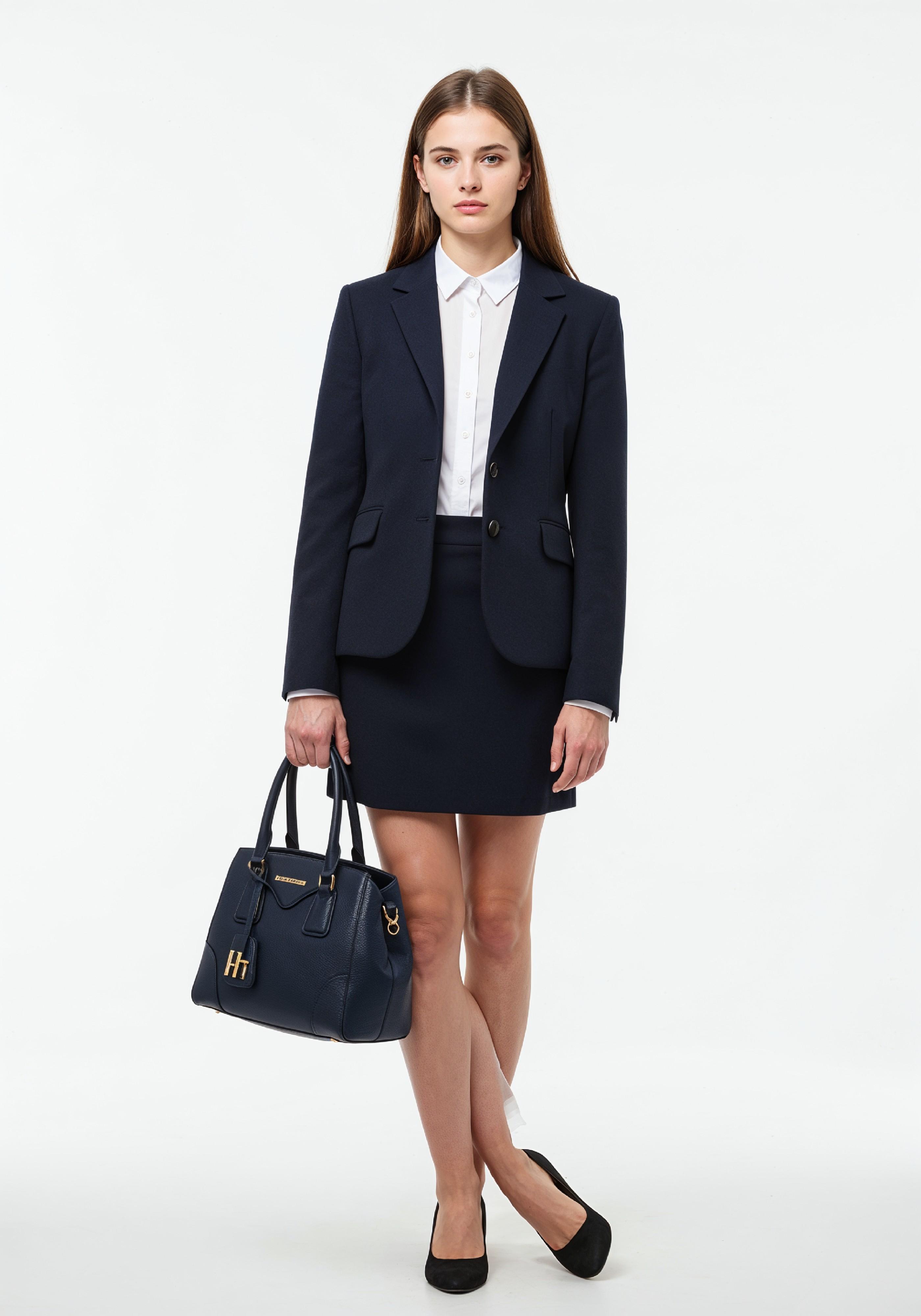 Beautiful Young Businesswoman in Professional Office Attire