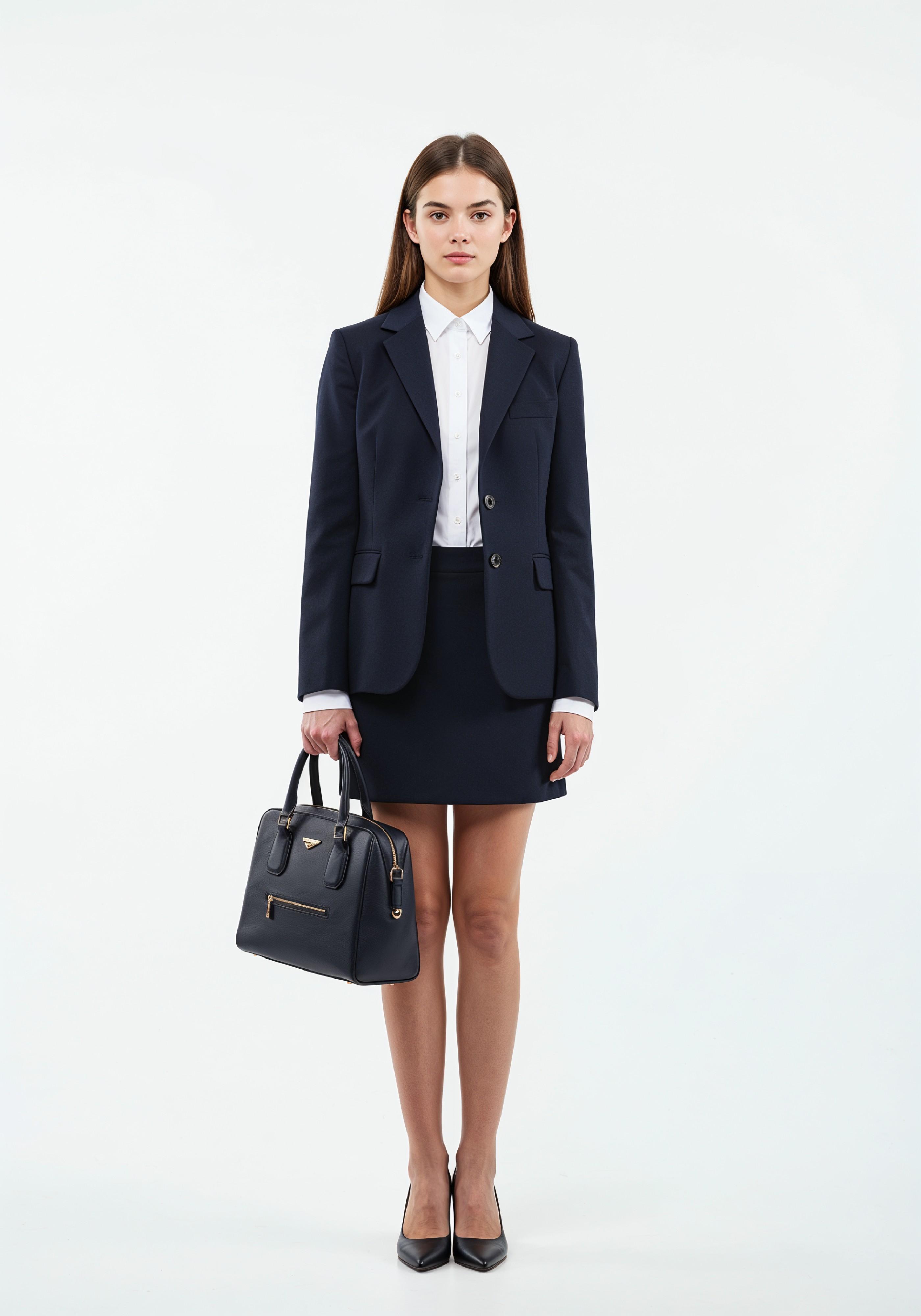 Beautiful Young Businesswoman in Professional Office Attire