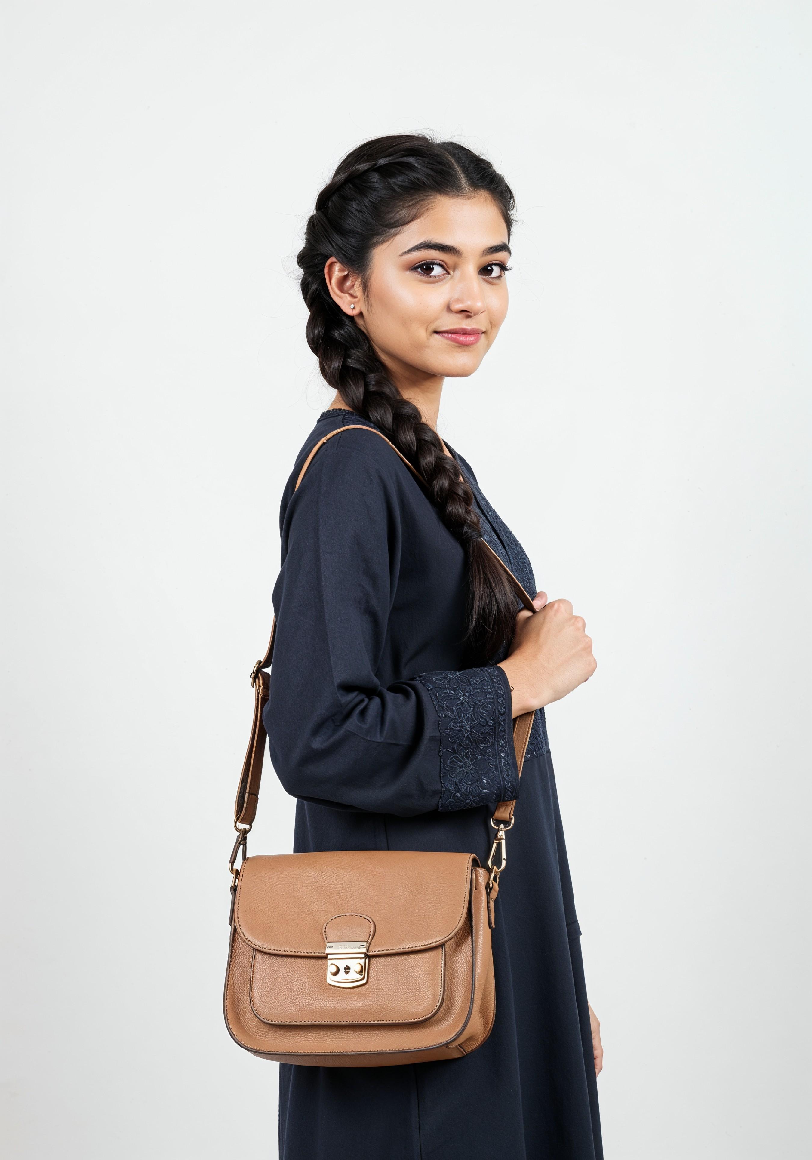Young Muslim Woman in Modest Traditional Attire Educational Portrait