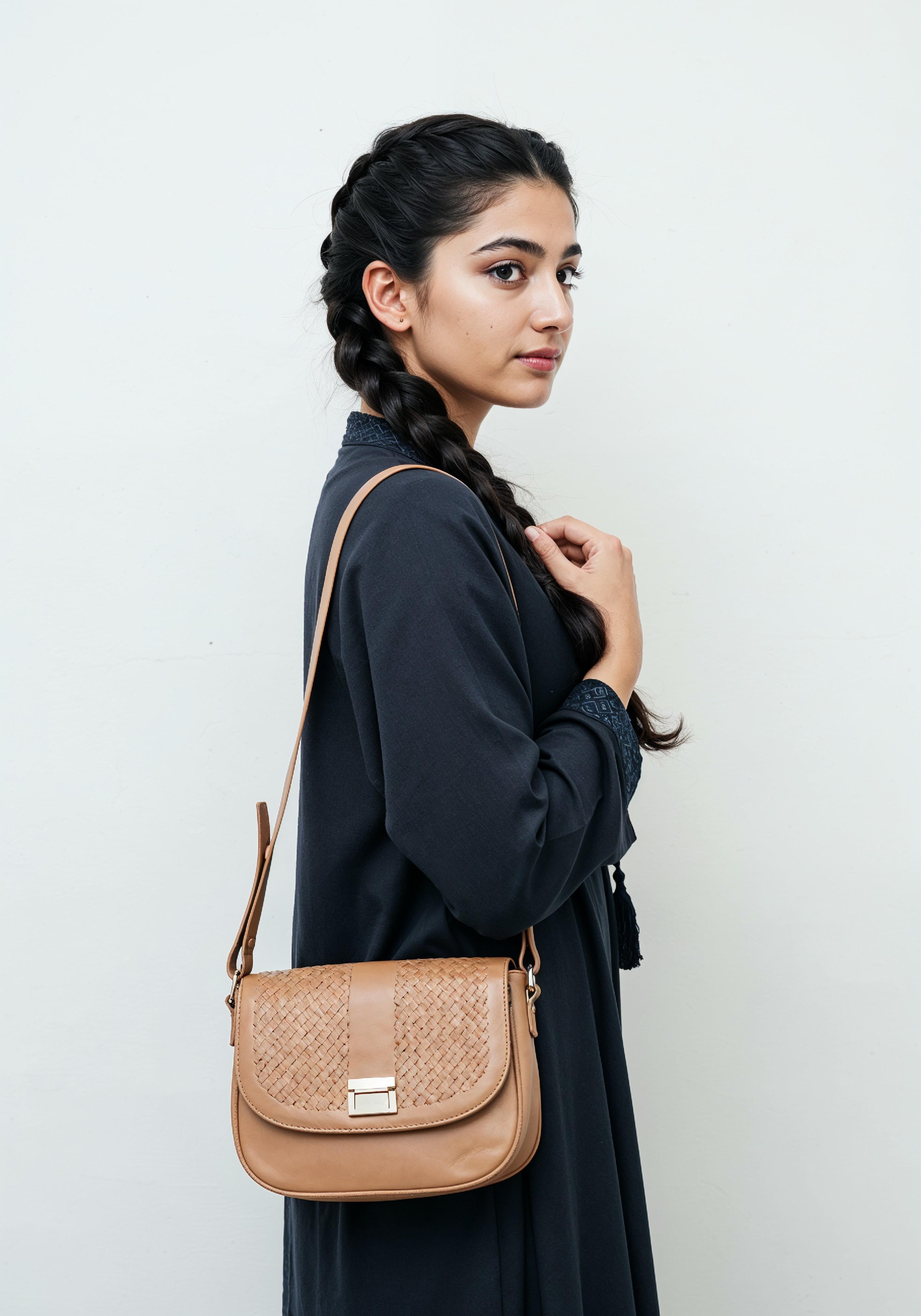 Young Muslim Woman in Modest Traditional Attire Educational Portrait