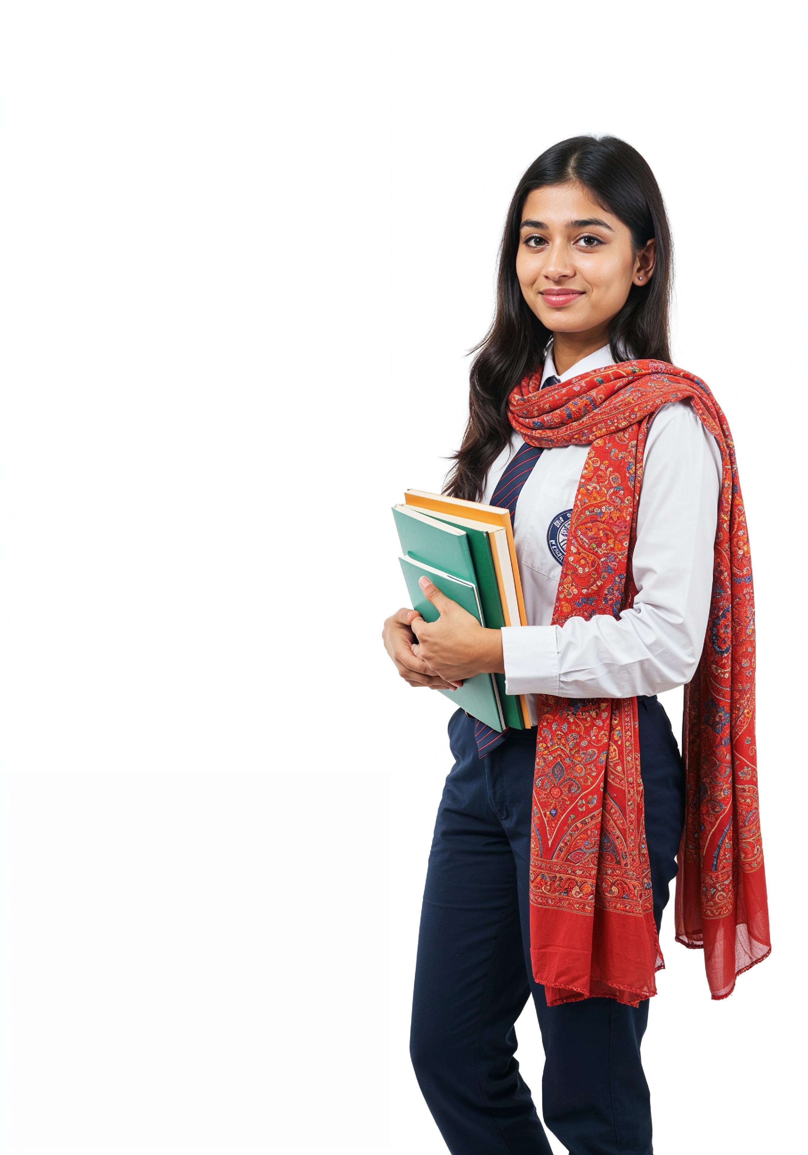 Young Muslim Woman in Modest Traditional Attire Educational Portrait
