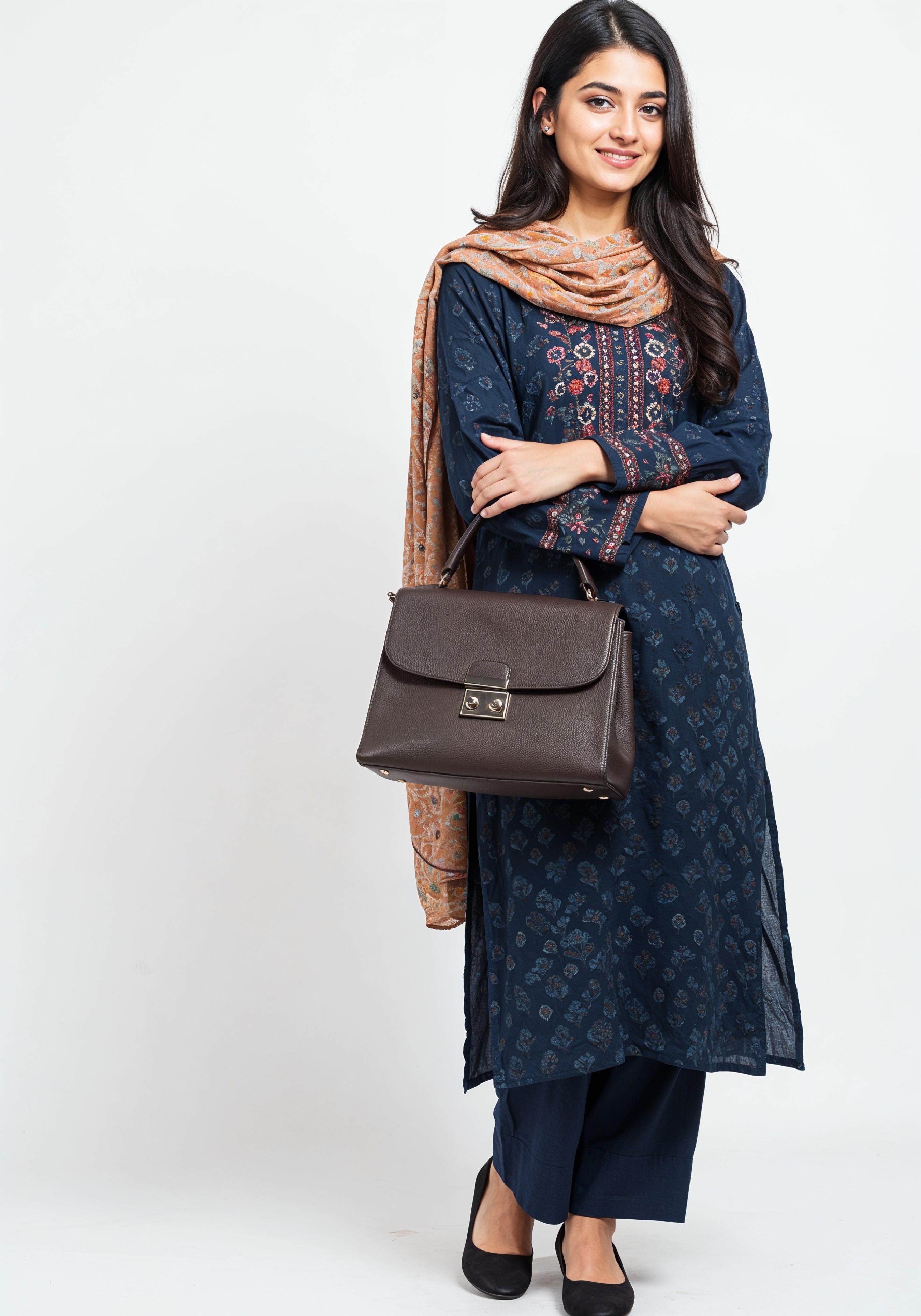 Young Muslim Woman in Modest Traditional Attire Educational Portrait