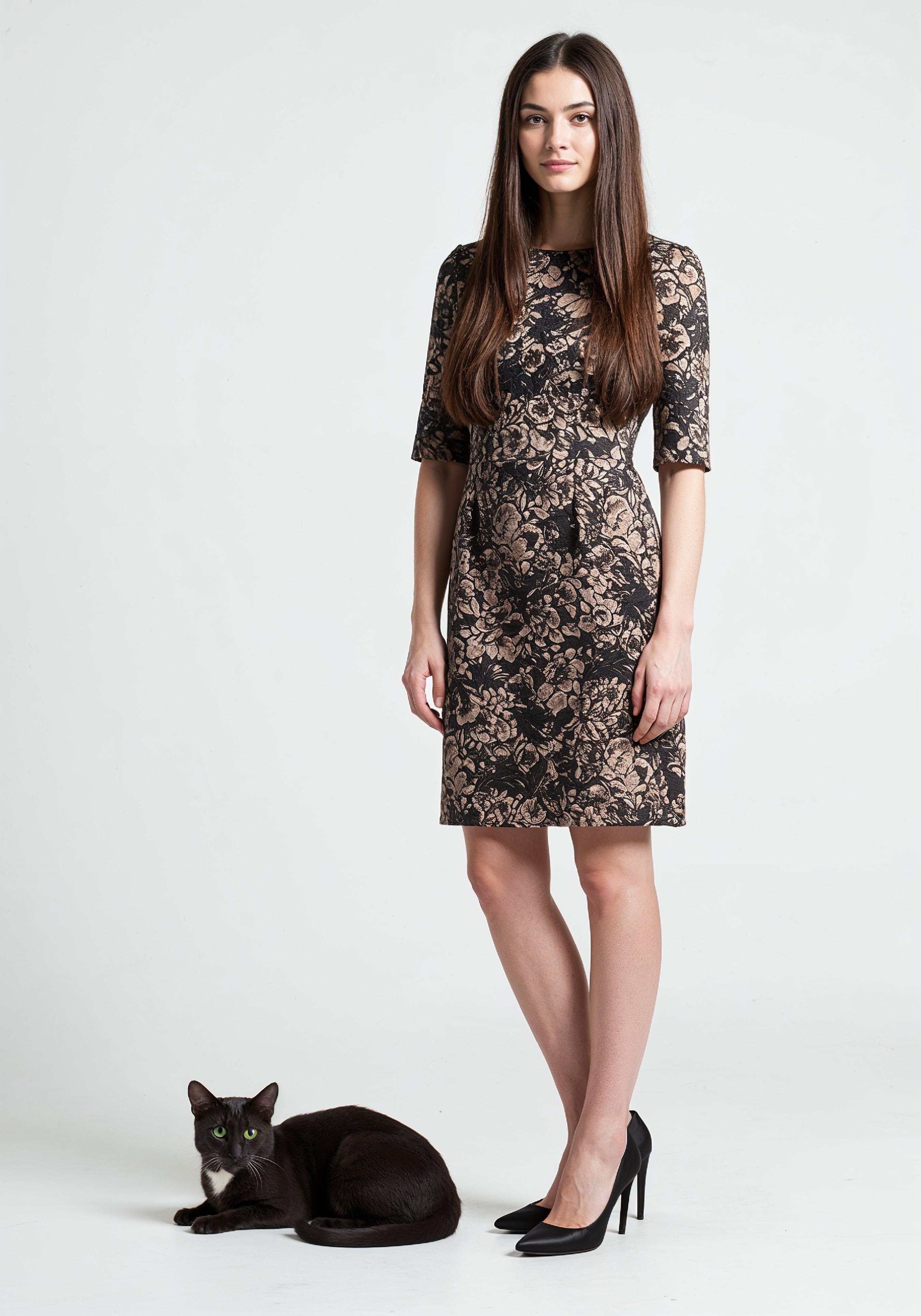 Young Woman Holding Pet Cat Lifestyle Portrait with Casual Fashion and Animal Companion