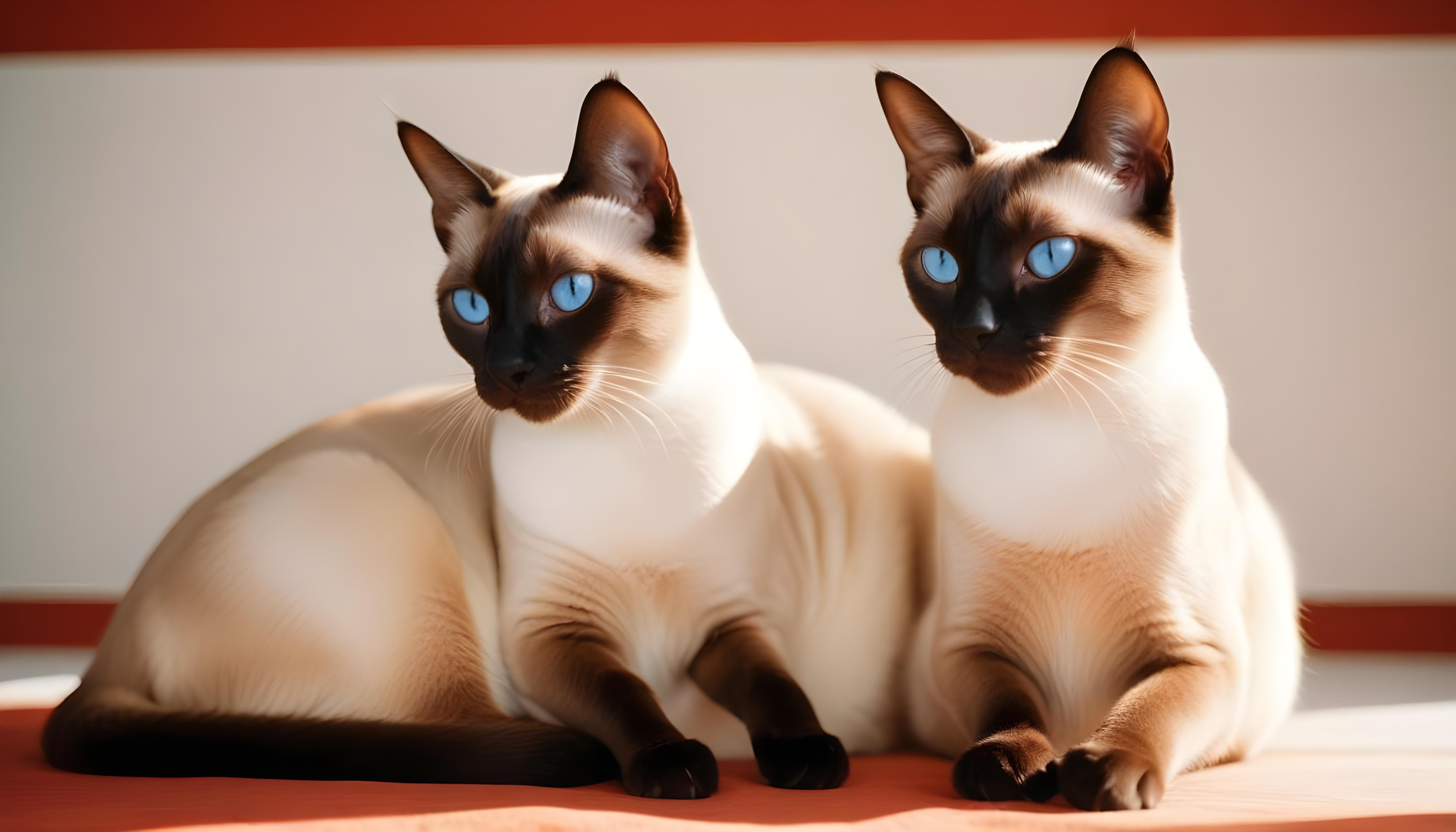 Beautiful Domestic Cat Portrait Isolated on Clean Background
