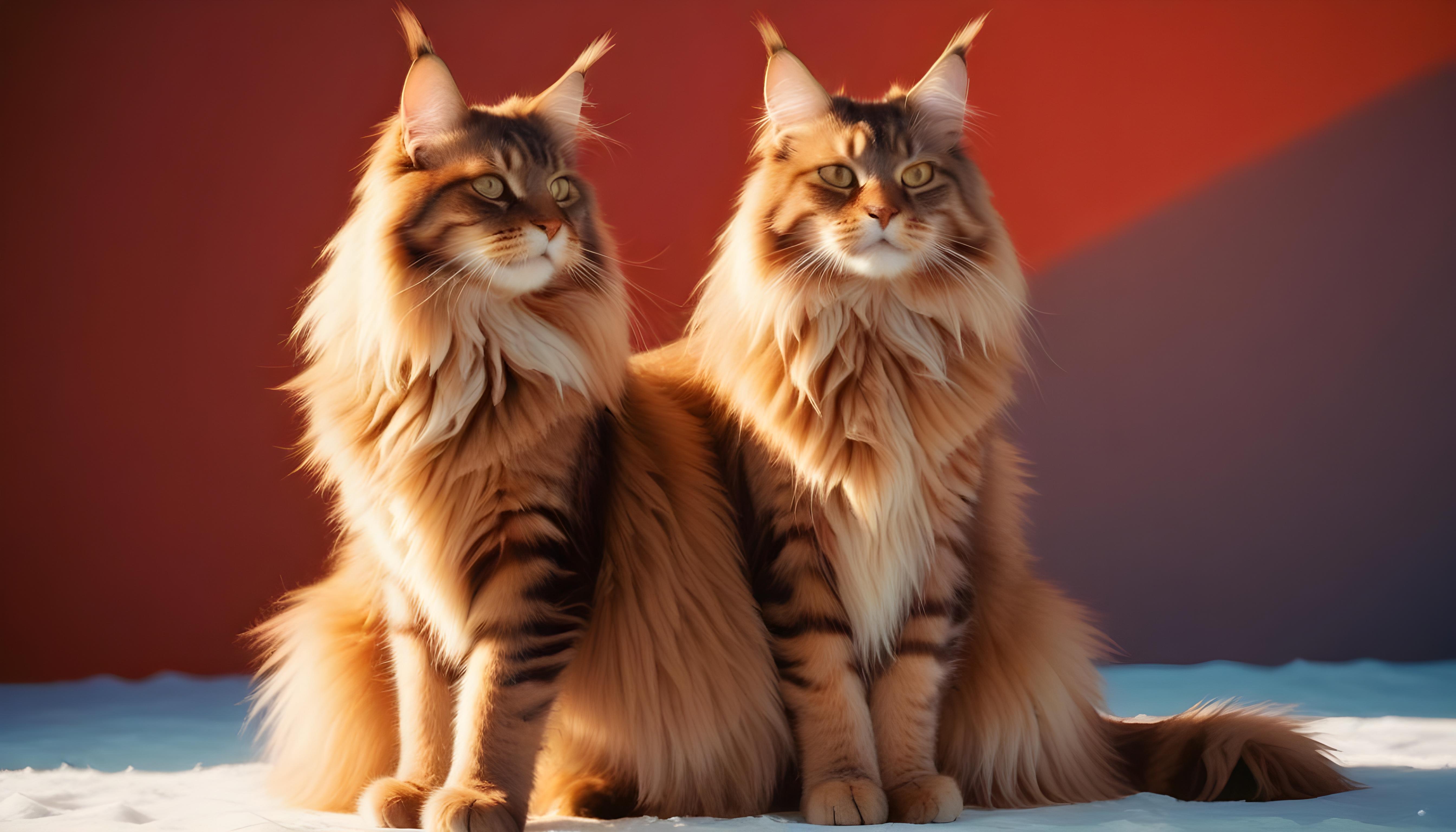 Beautiful Domestic Cat Portrait Isolated on Clean Background