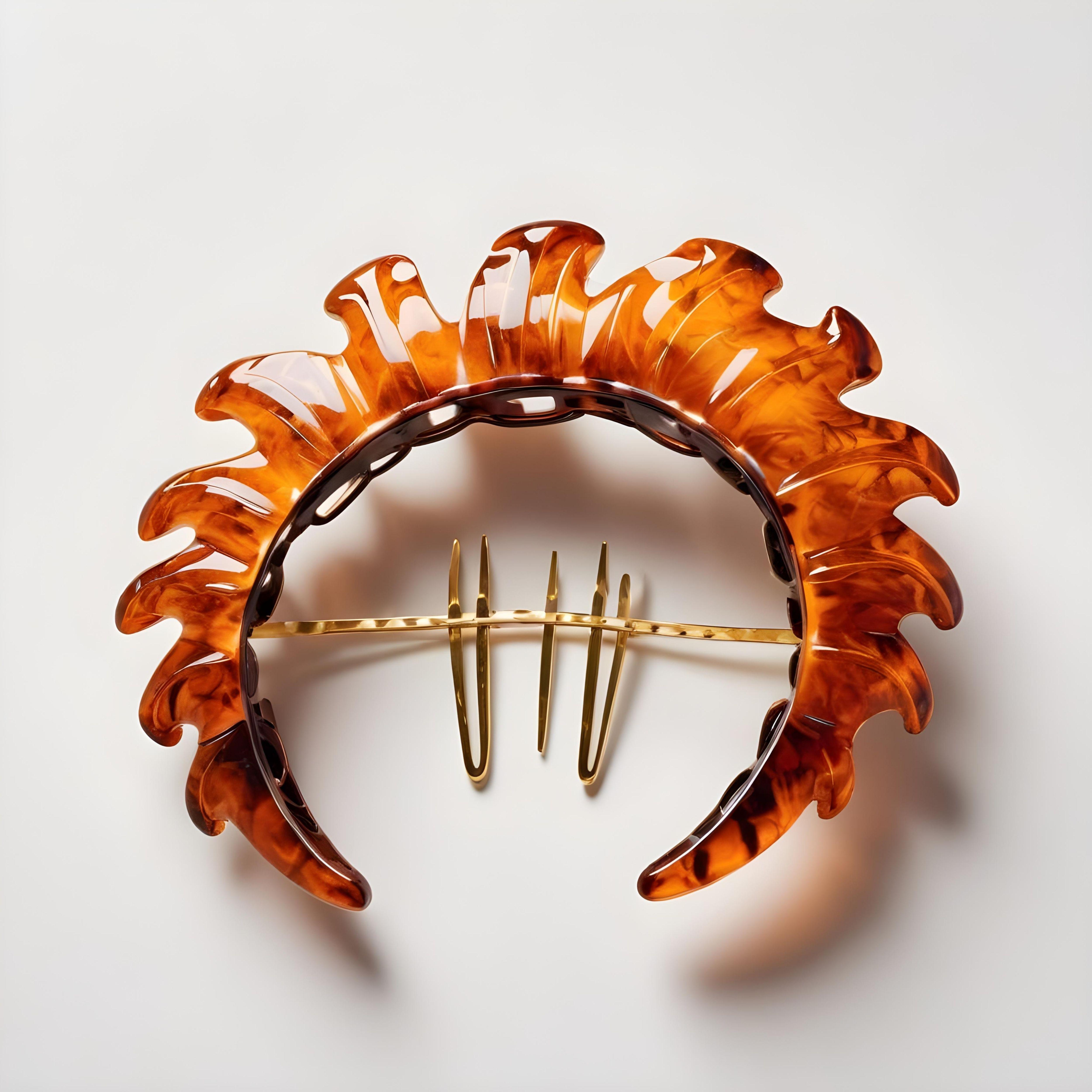 Elegant Decorative Hair Accessories and Luxury Jewelry Elements Isolated Background
