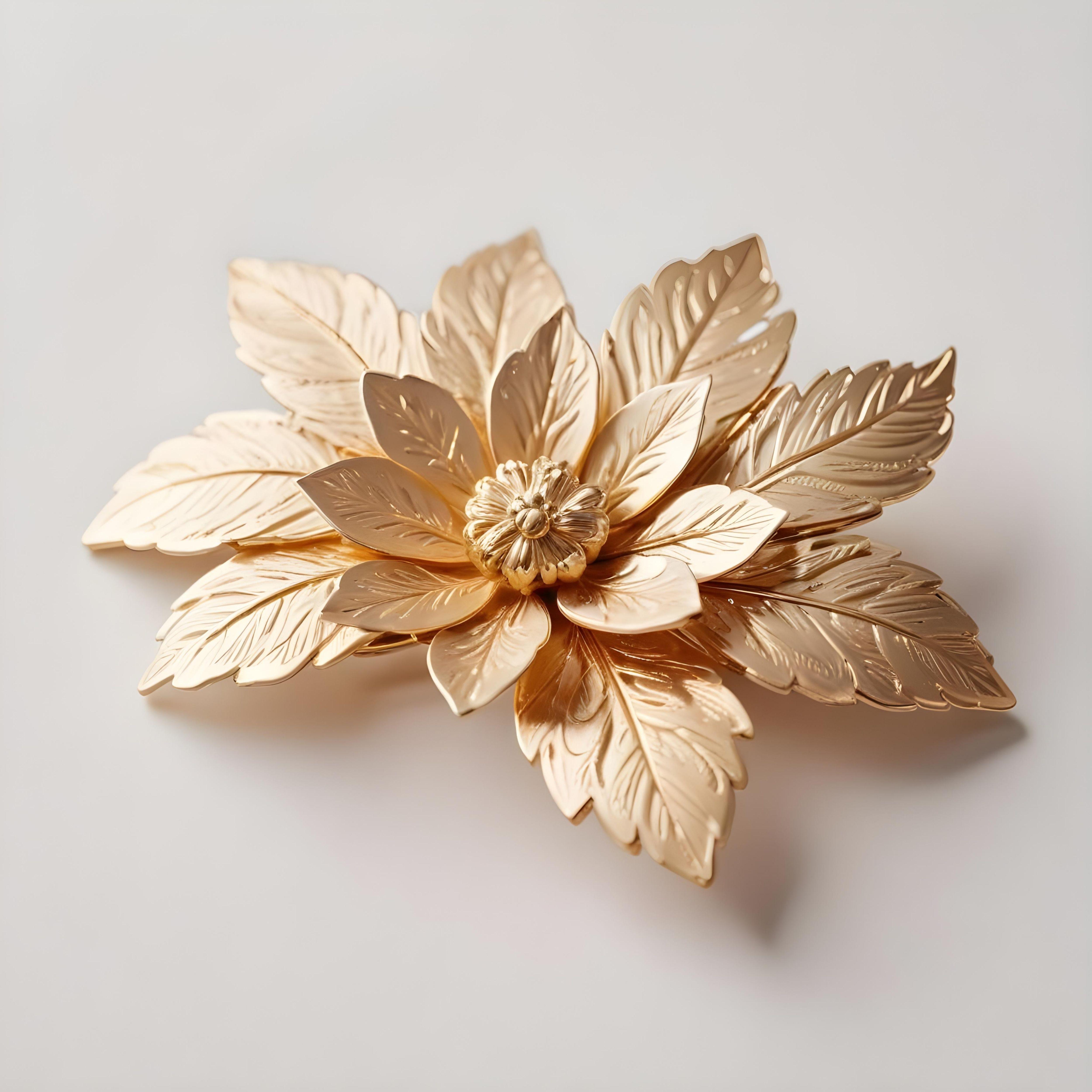 Elegant Decorative Hair Accessories and Luxury Jewelry Elements Isolated Background