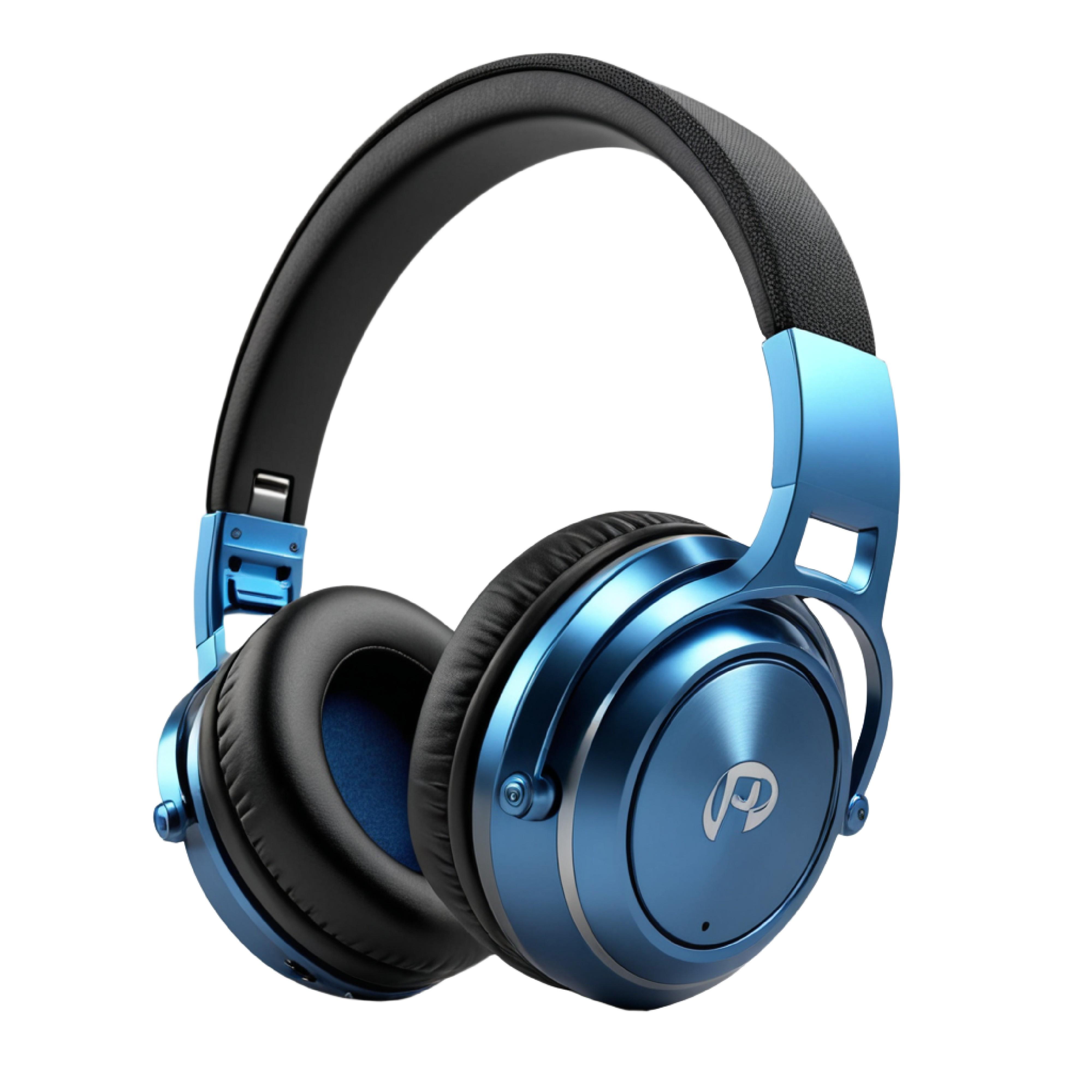 Modern Over Ear Headphones Isolated on White Background