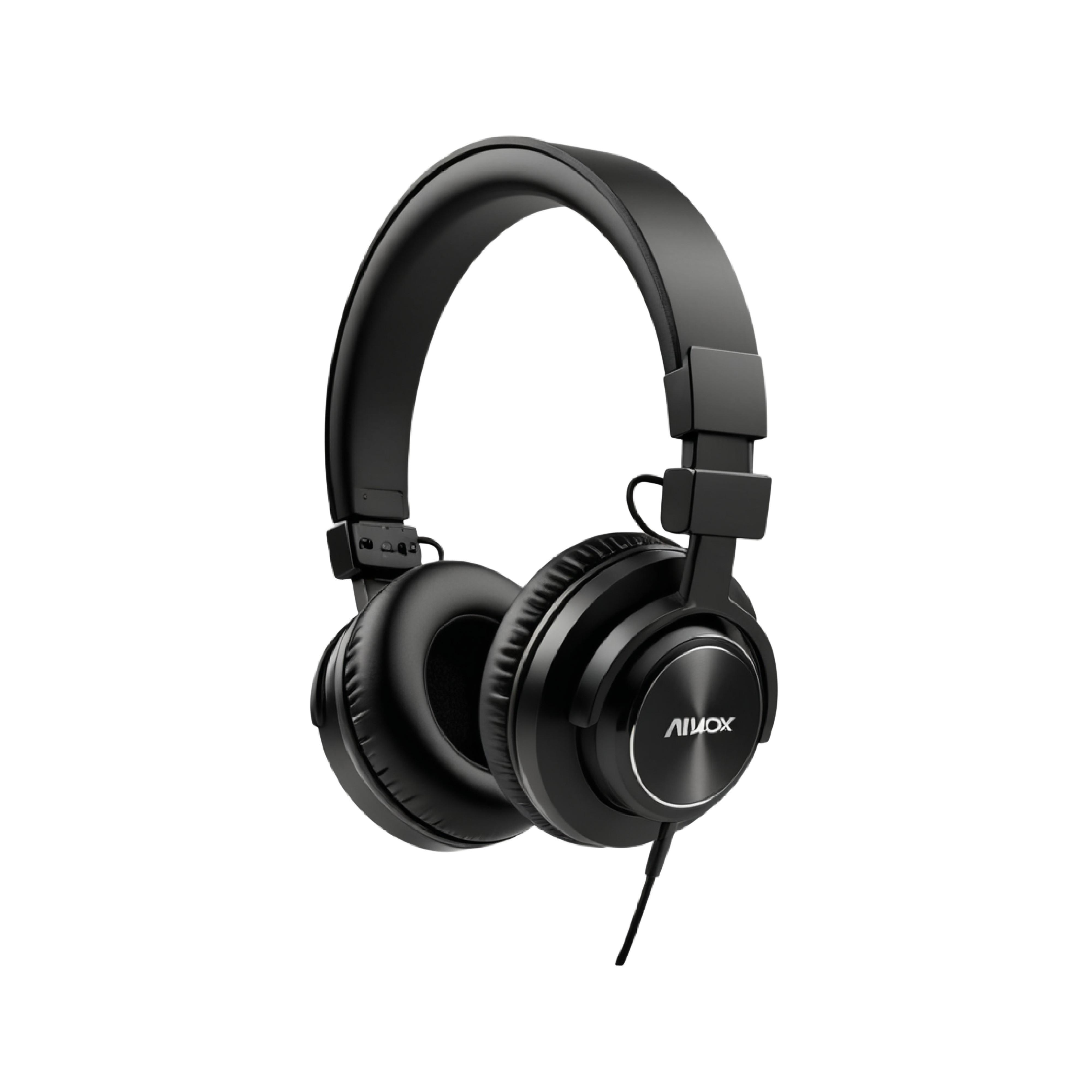 Modern Over Ear Headphones Isolated on White Background