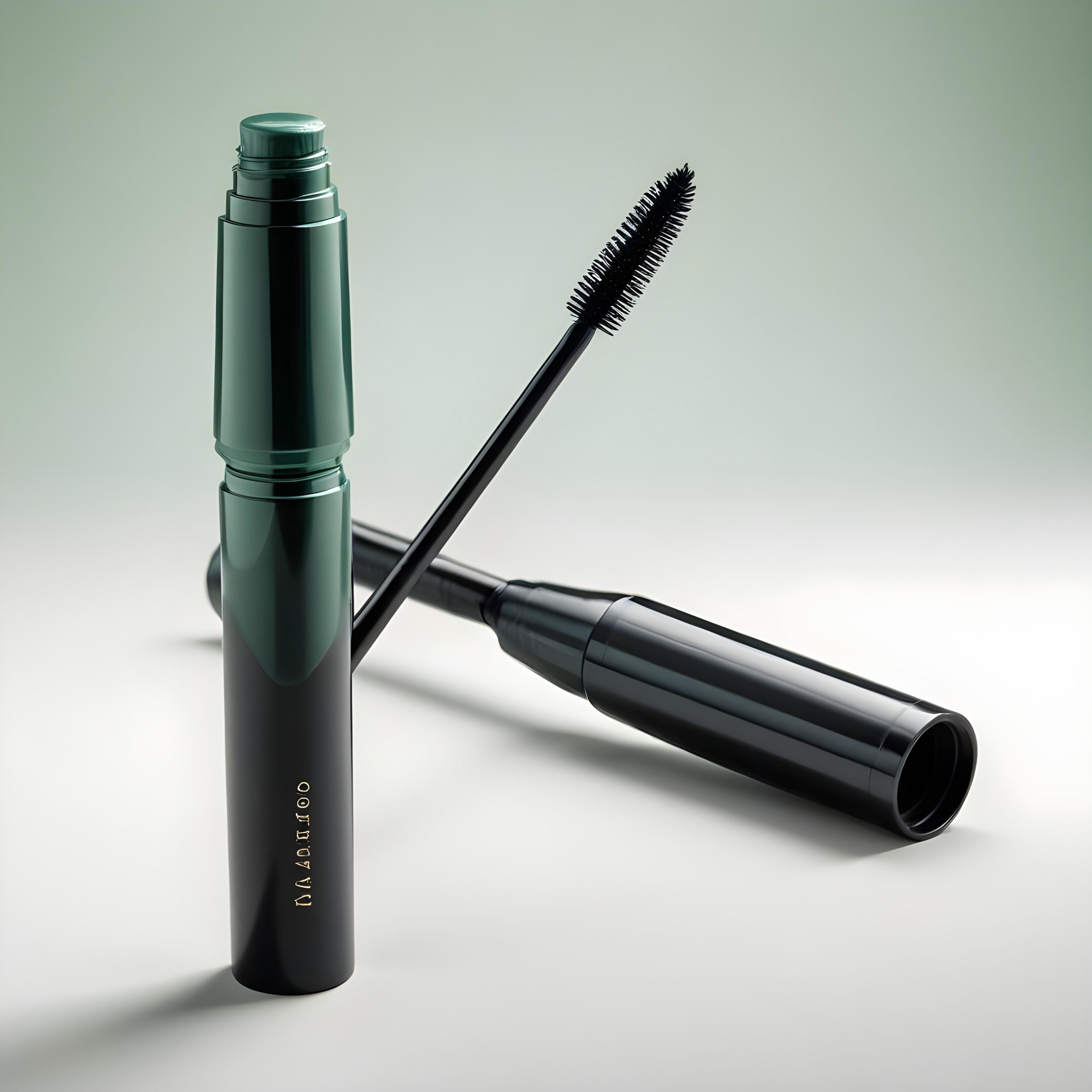Premium Mascara Cosmetic Product Mockup with Professional Beauty Packaging
