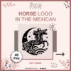 Horse in the Mexican Style Logo Bundle - SVG & CDR 40 File