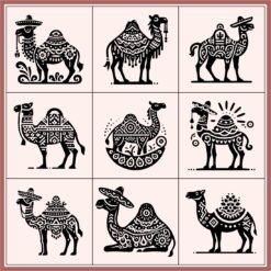 Camel Logo in the Mexican Style – SVG & CDR 60+ File