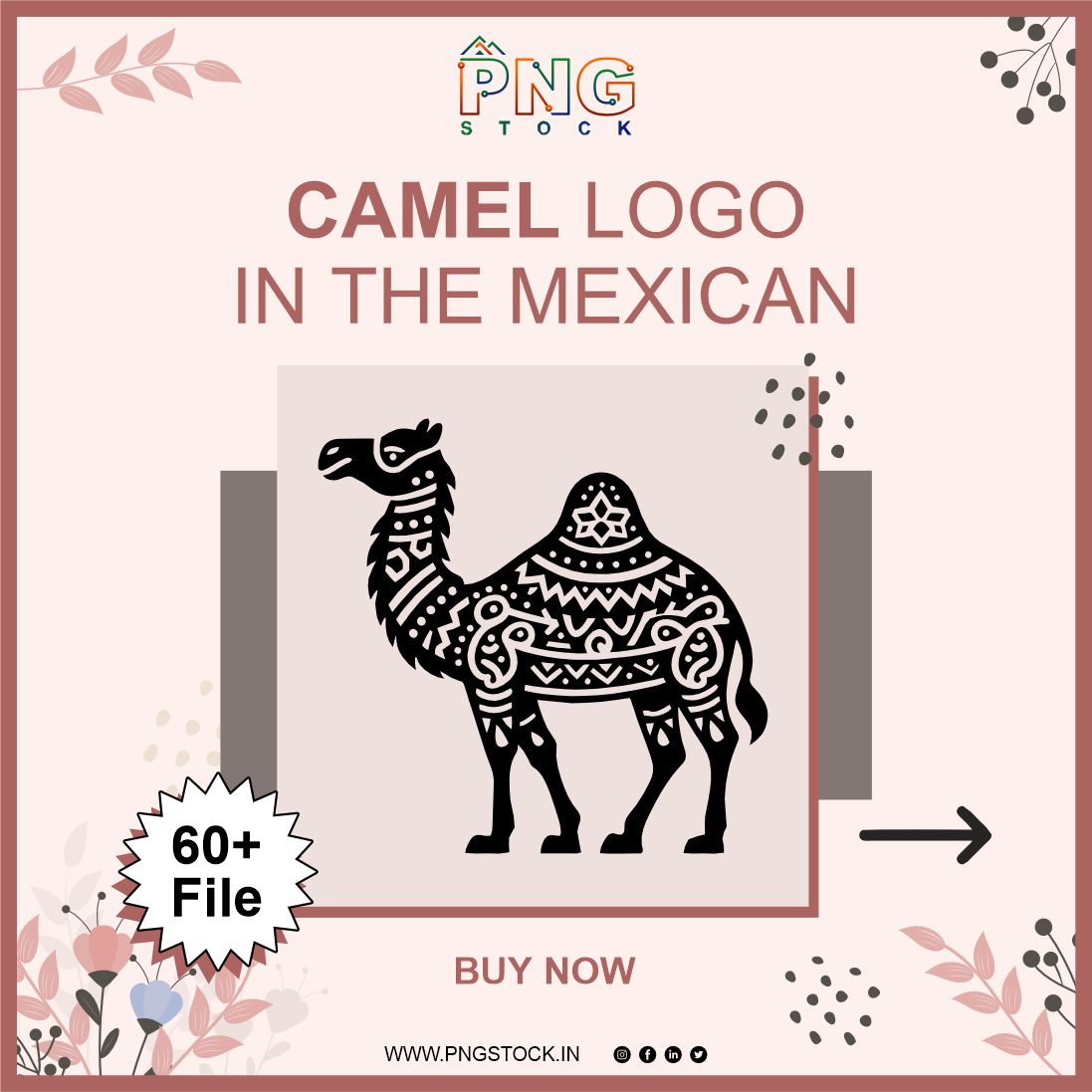 Camel Logo in the Mexican Style – SVG & CDR 60+ File