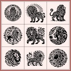 LION Logo in the Mexican Style – SVG & CDR 35 File