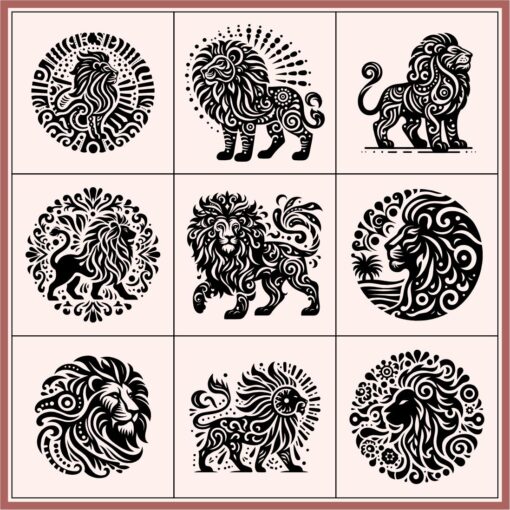 LION Logo in the Mexican Style – SVG & CDR 35 File